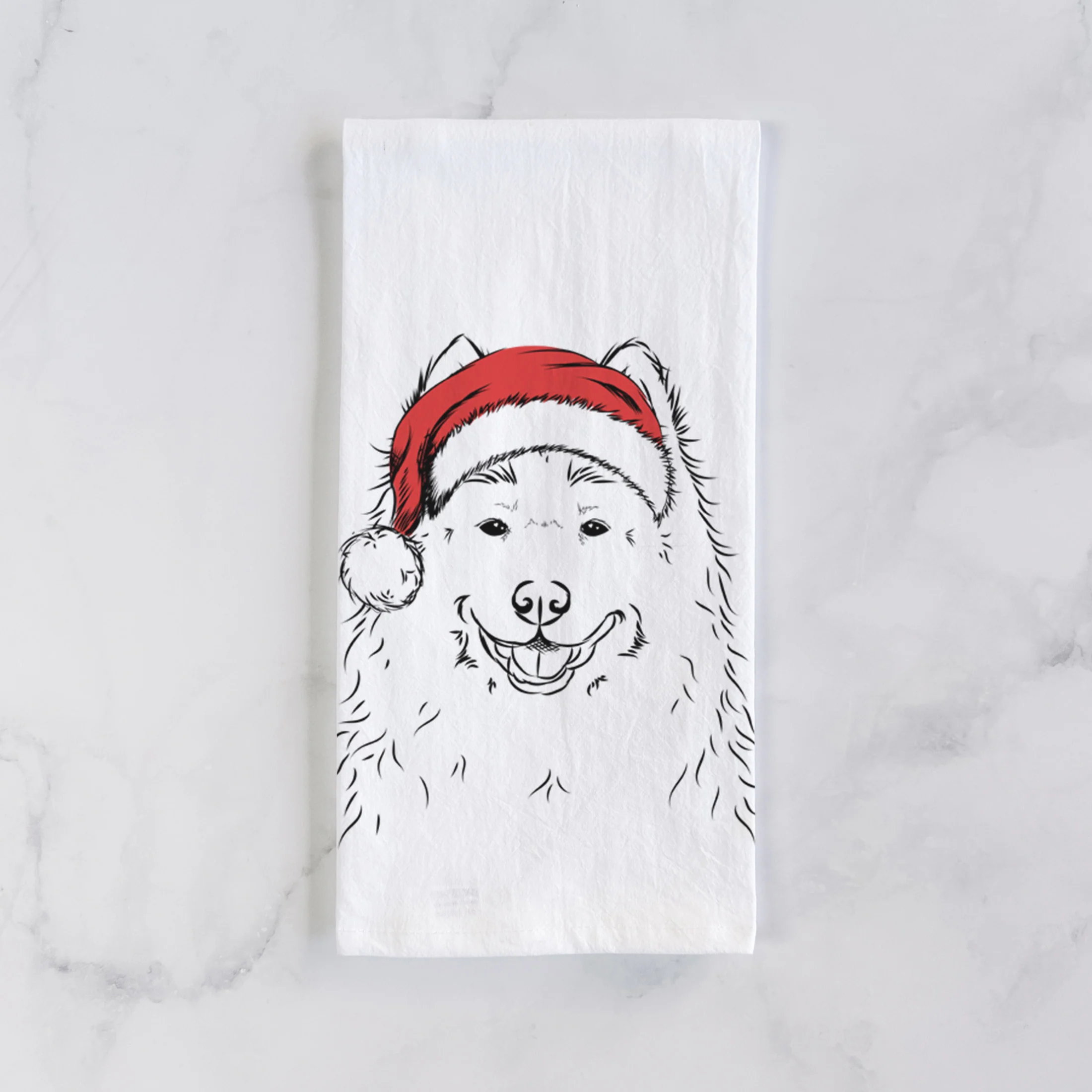 Luka the Samoyed Tea Towel - Image 2