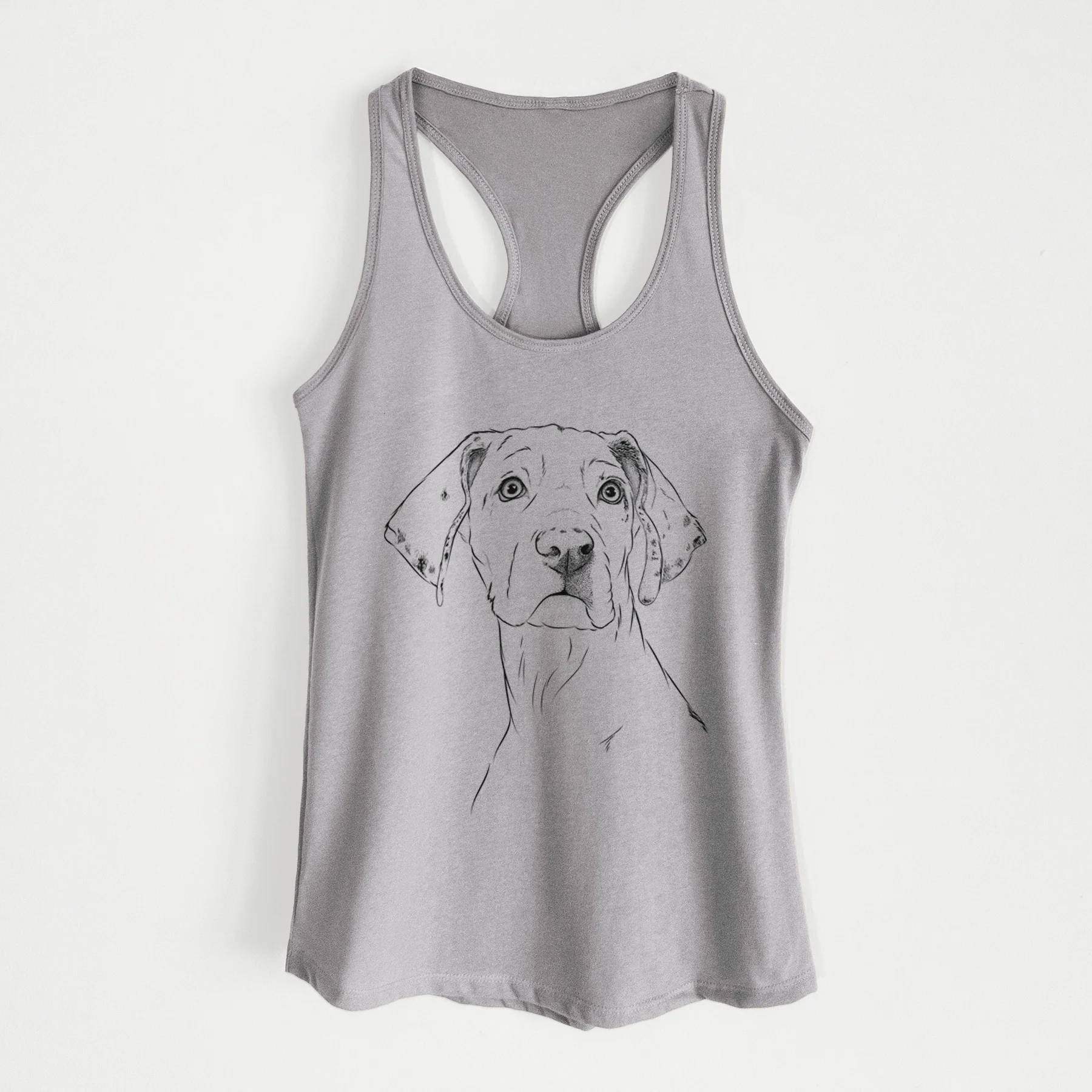 Lumen the Special Needs Great Dane - Women's Racerback Tanktop - Image 5