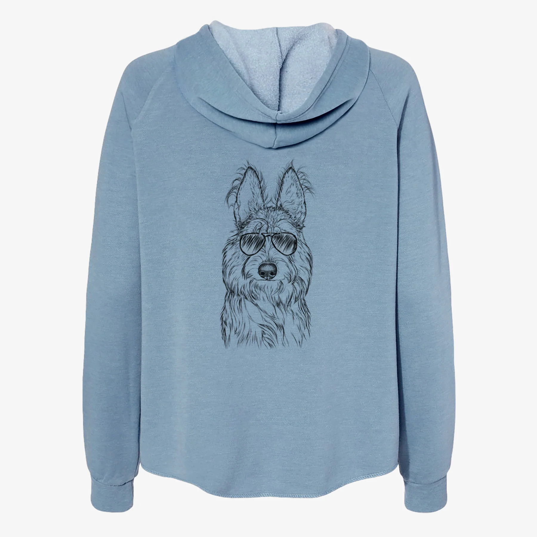 Luna the Berger Picard - Women's Cali Wave Zip-Up Sweatshirt - Image 9