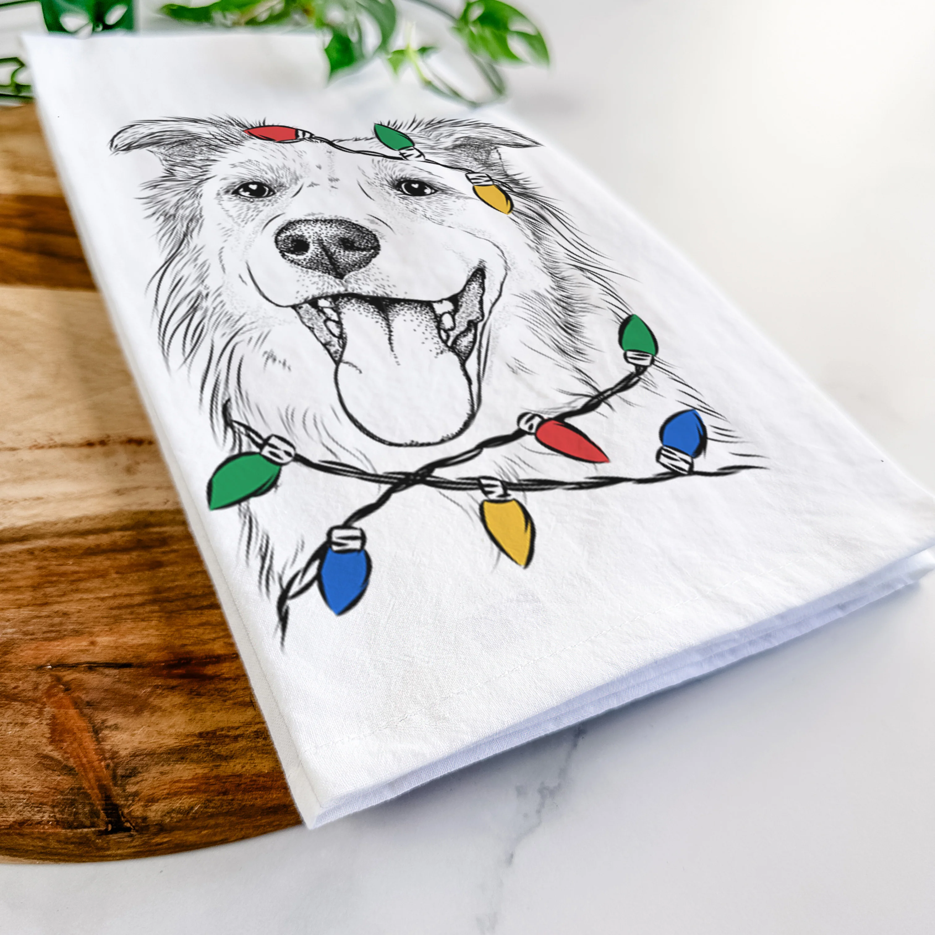Macaroni the Border Collie Tea Towel - Image 10