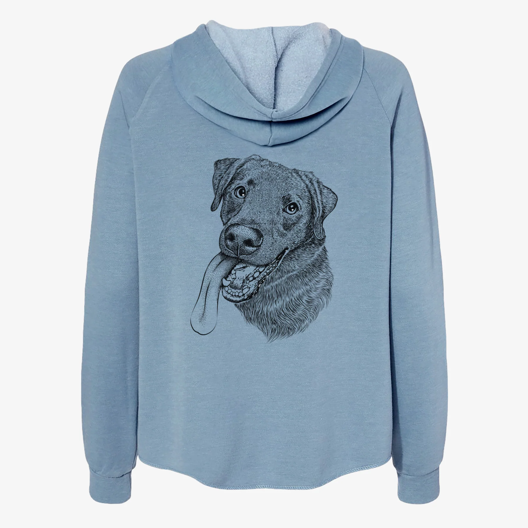 Macaroni the Lab Mix - Women's Cali Wave Zip-Up Sweatshirt - Image 6