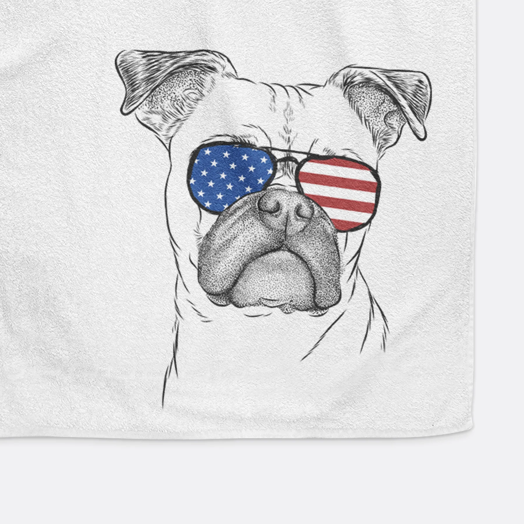 Mack the Bugg (Boston Terrier/Pug) Decorative Hand Towel - Image 13