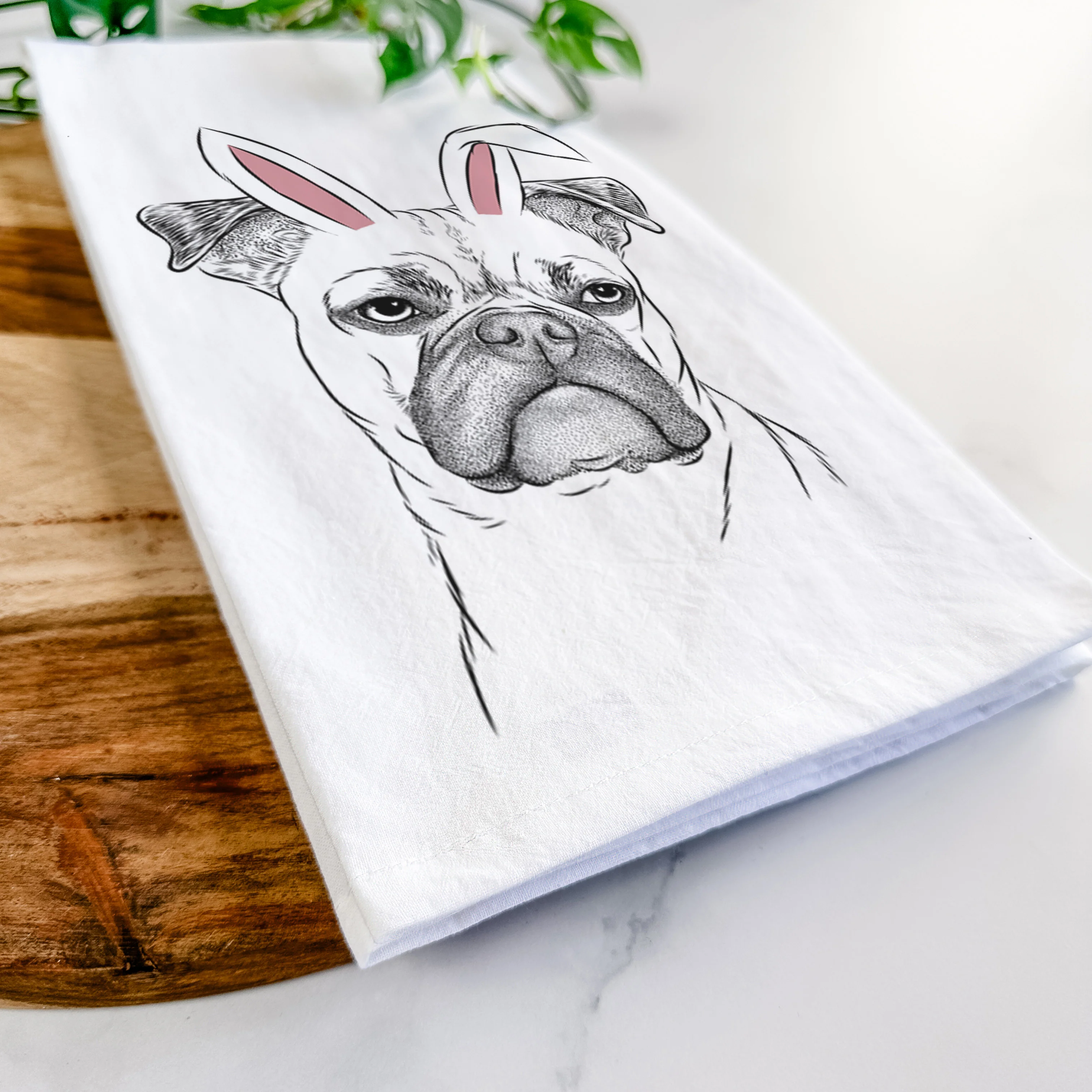 Mack the Bugg (Boston Terrier/Pug) Tea Towel - Image 14