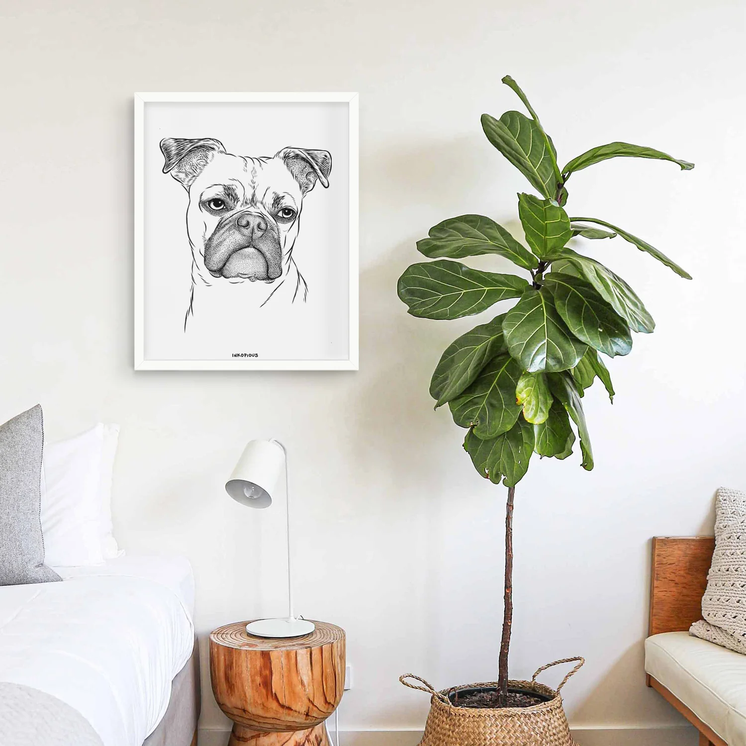 Mack the Bugg (Boston Terrier/Pug) Art Print - Image 13