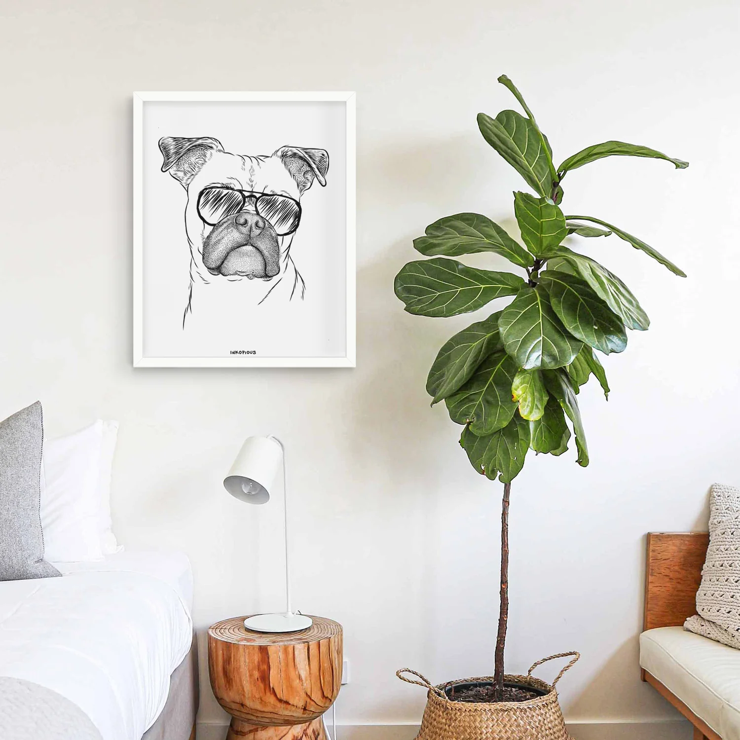 Mack the Bugg (Boston Terrier/Pug) Art Print - Image 14