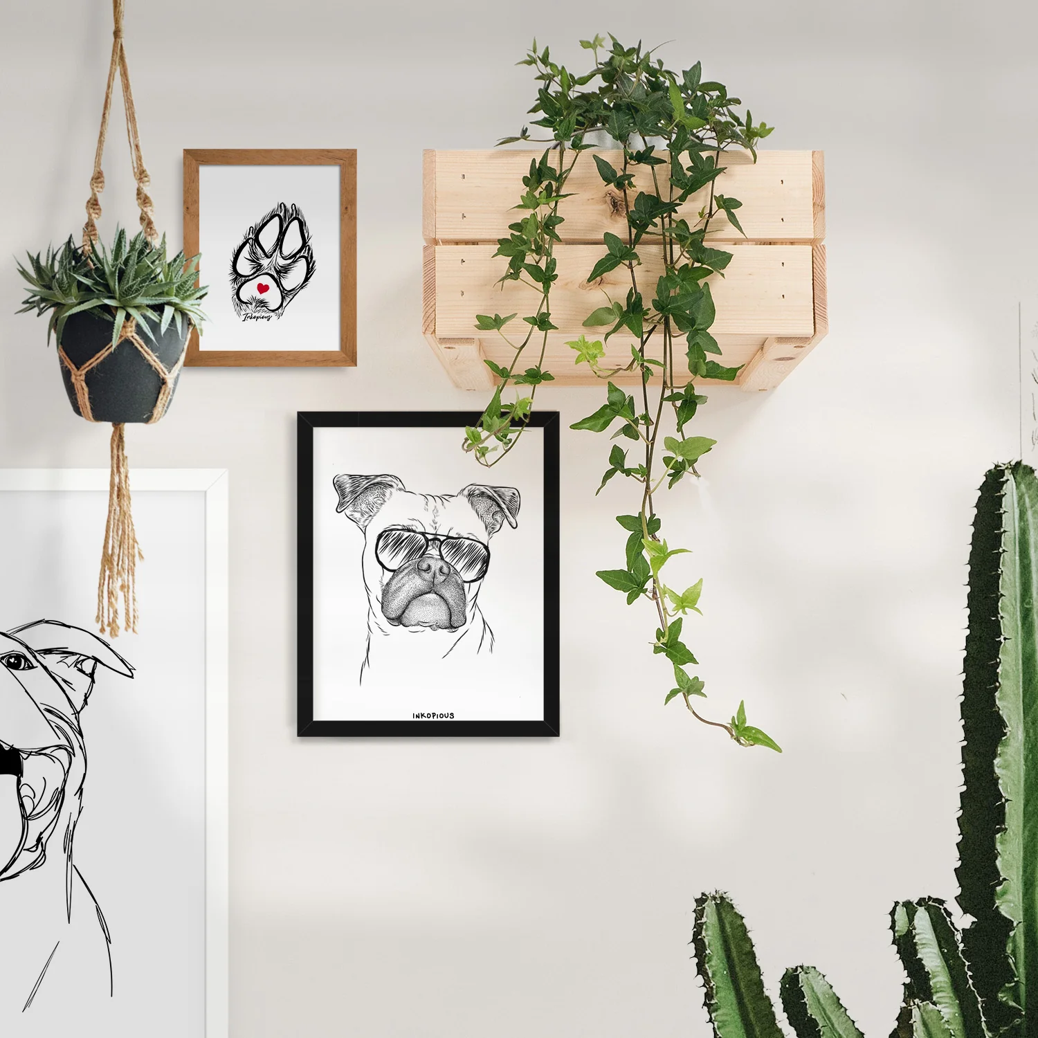 Mack the Bugg (Boston Terrier/Pug) Art Print - Image 7