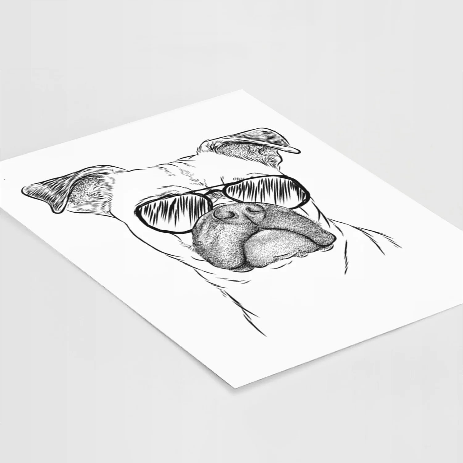 Mack the Bugg (Boston Terrier/Pug) Art Print - Image 9