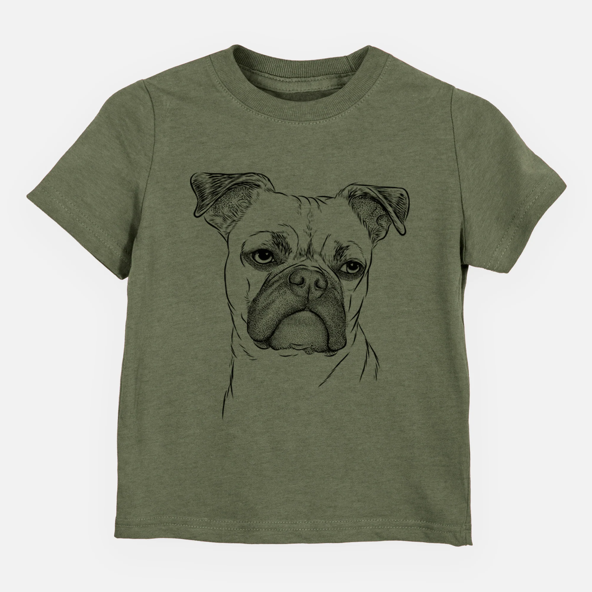 Bare Mack the Bugg (Boston Terrier/Pug) - Kids/Youth/Toddler Shirt - Image 5