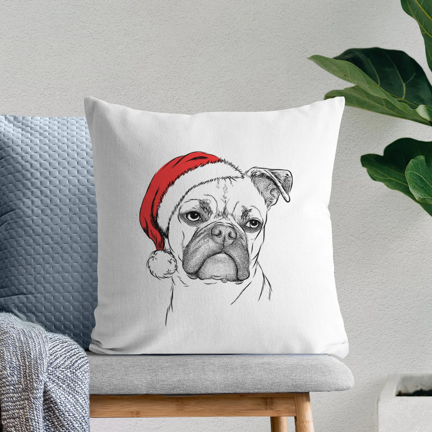 Mack the Bugg (Boston Terrier/Pug) - Throw Pillow Cover - Image 10