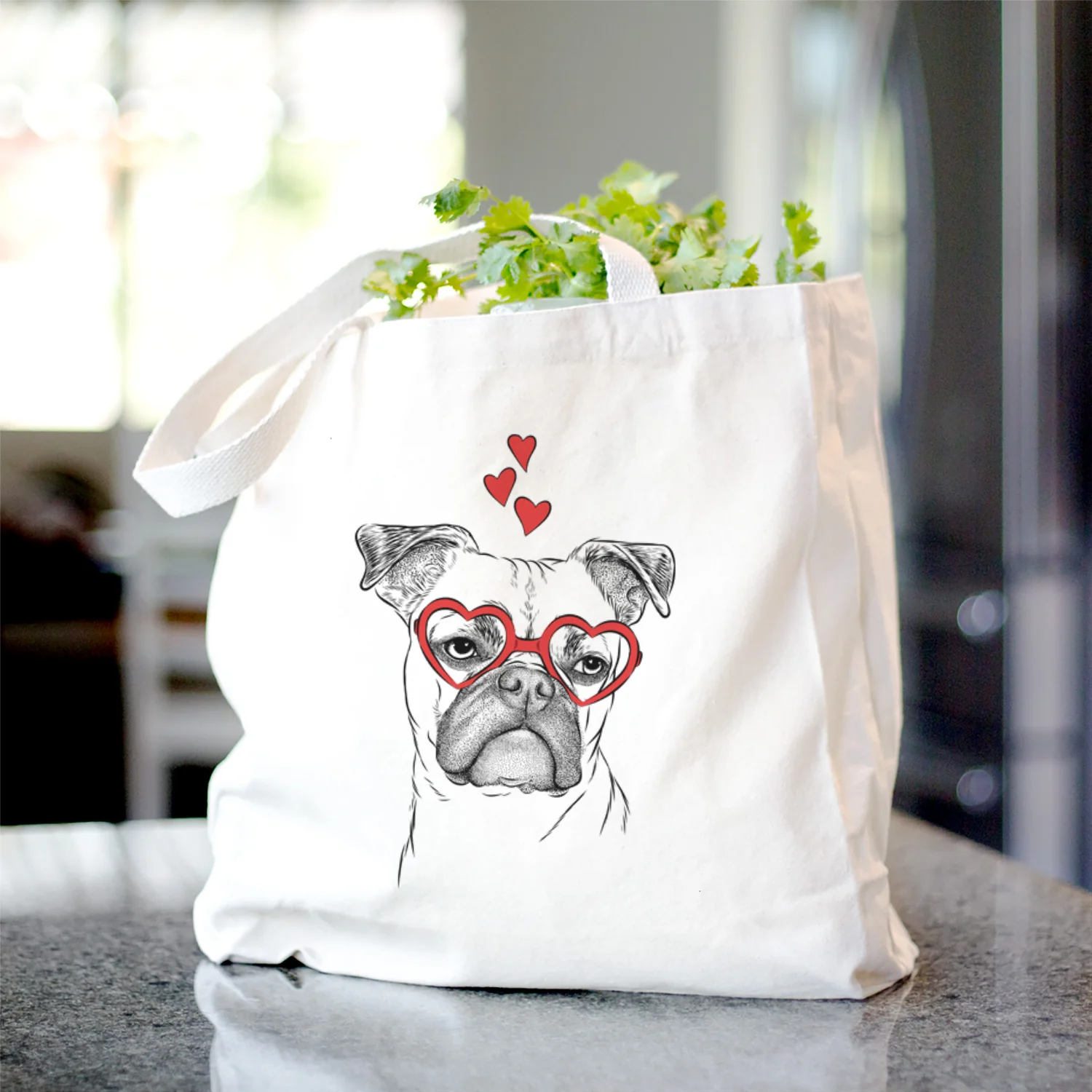 Mack the Bugg (Boston Terrier/Pug) - Tote Bag - Image 5