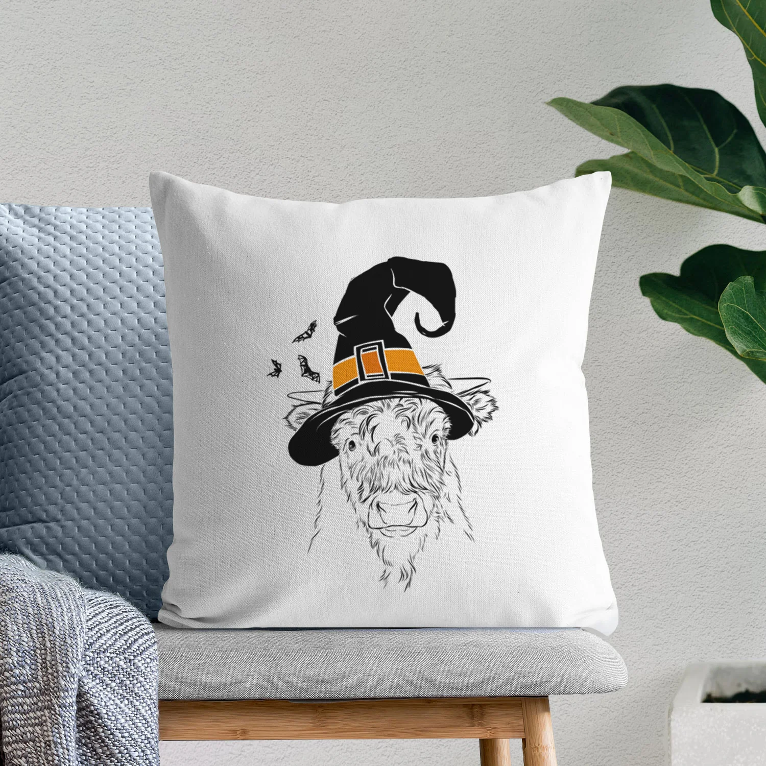 Mack the Scottish Highland Cow - Throw Pillow Cover - Image 8