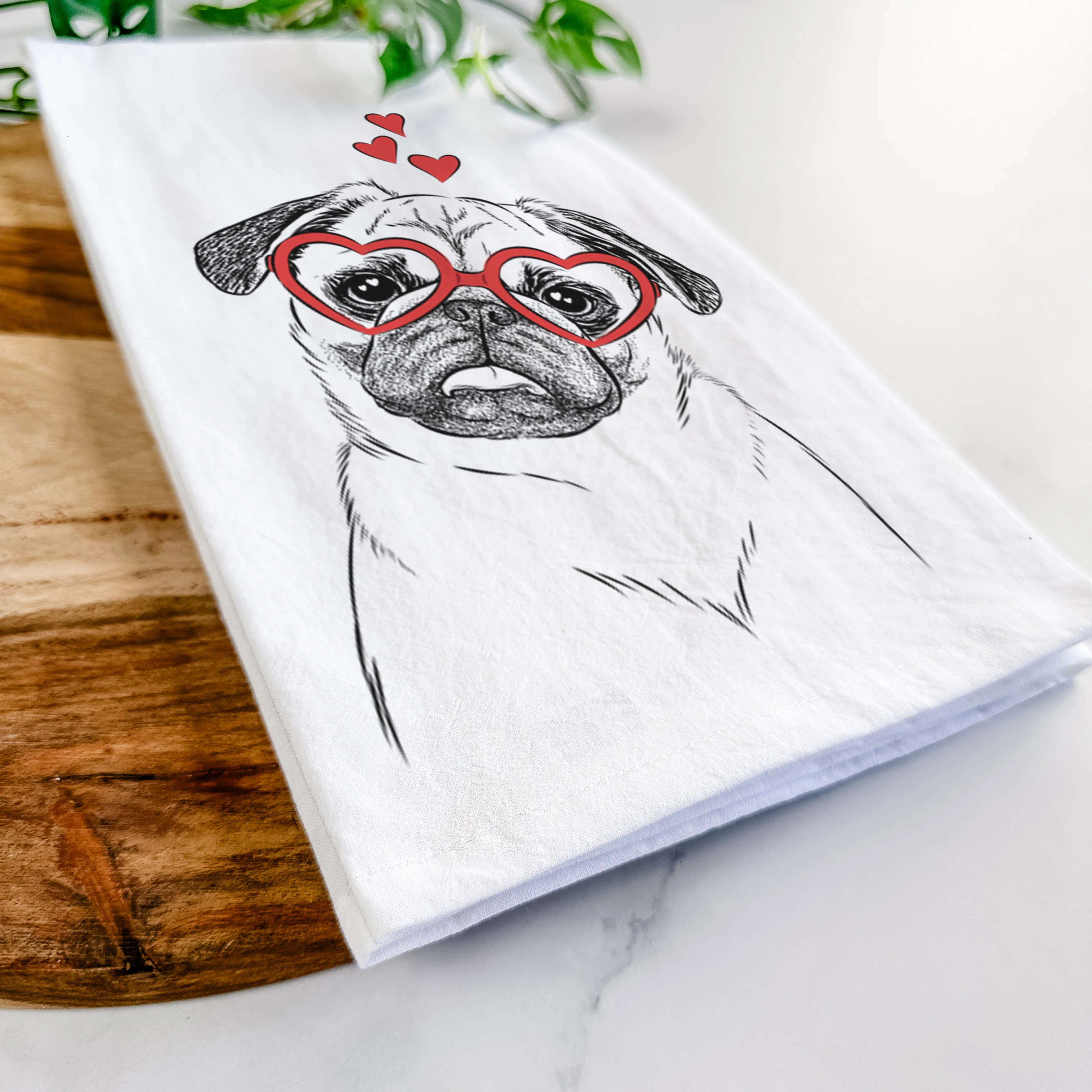Macy the Pug Tea Towel - Image 7