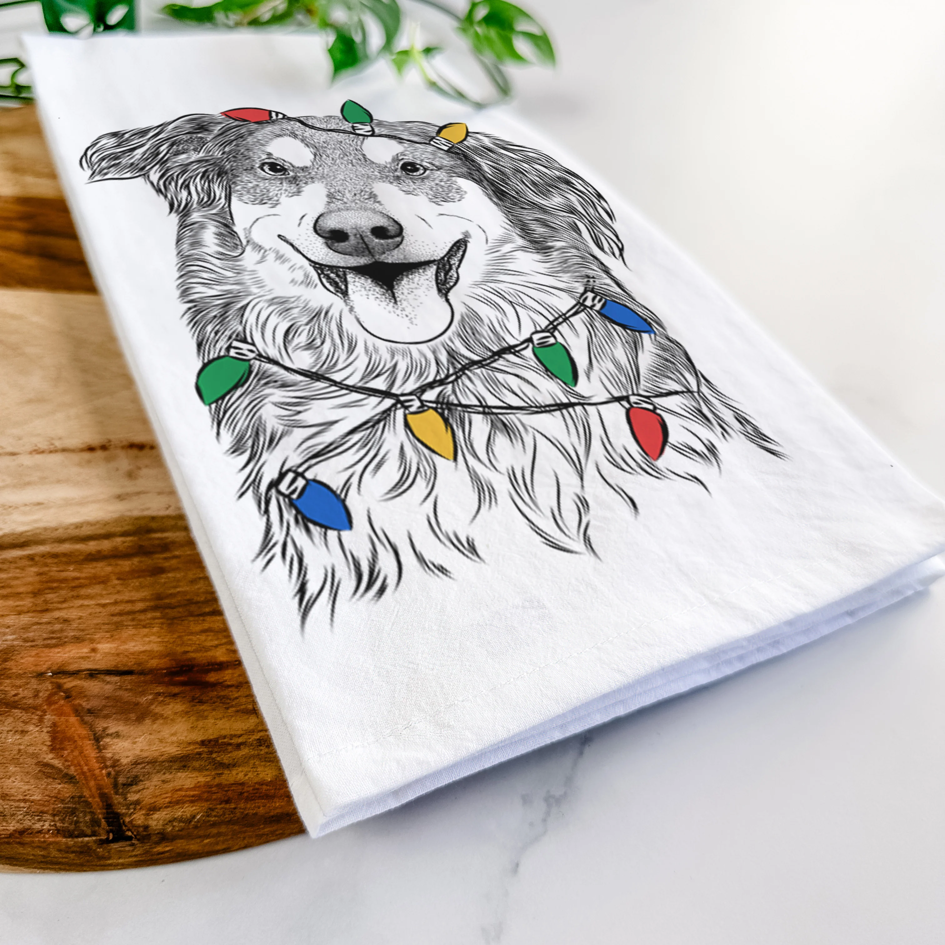 Maddie the English Shepherd Tea Towel - Image 10