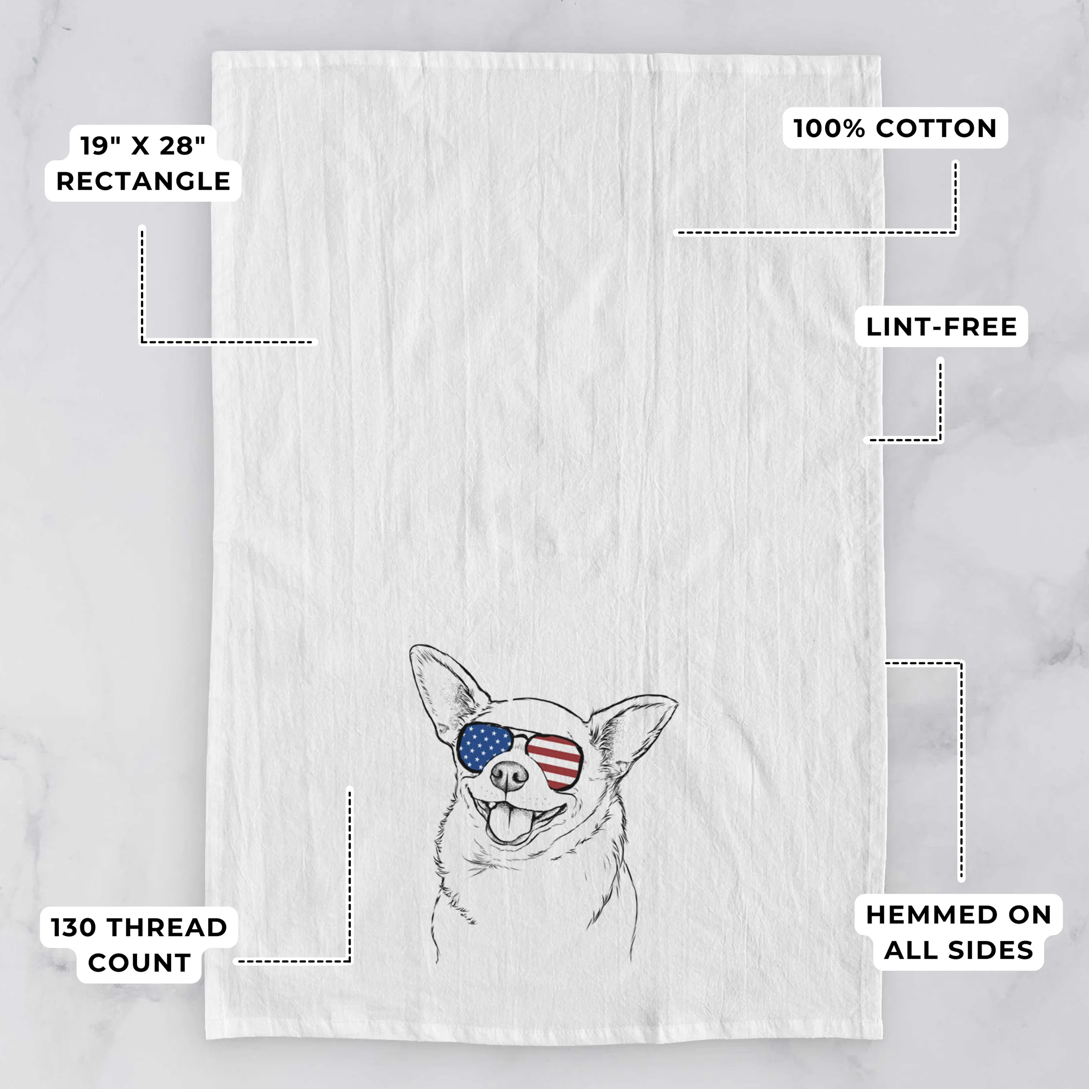 Maddison Pearl the Chihuahua Tea Towel - Image 3