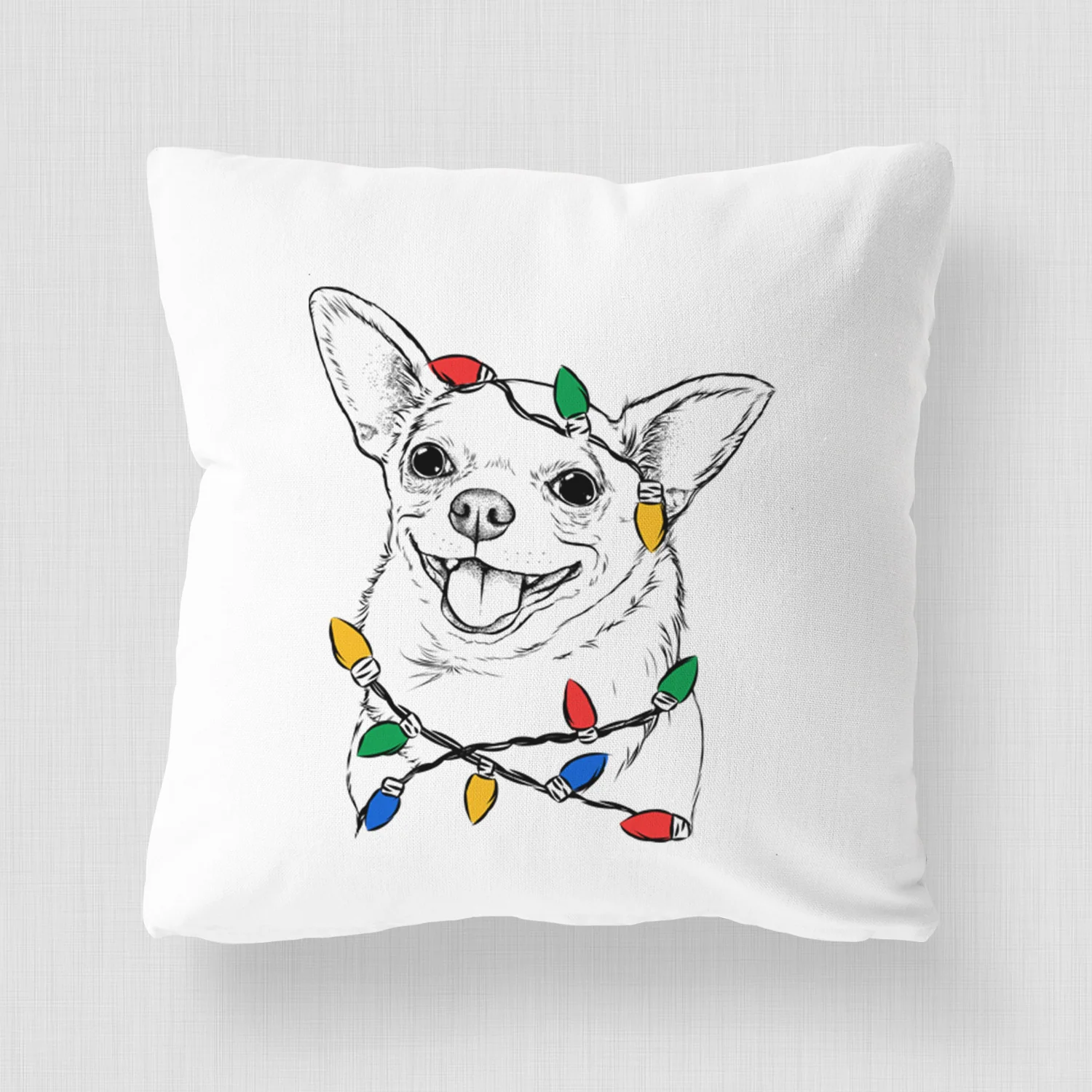 Maddison Pearl the Chihuahua - Throw Pillow Cover - Image 4