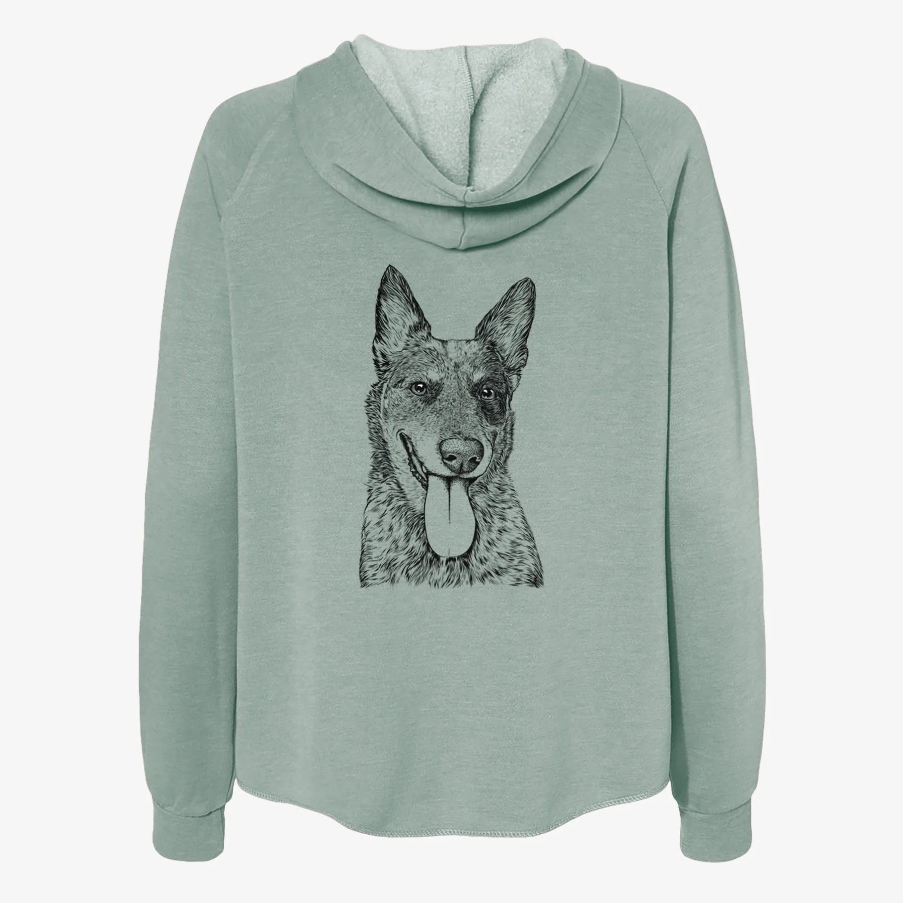 Madison the Blue Heeler - Women's Cali Wave Zip-Up Sweatshirt - Image 4