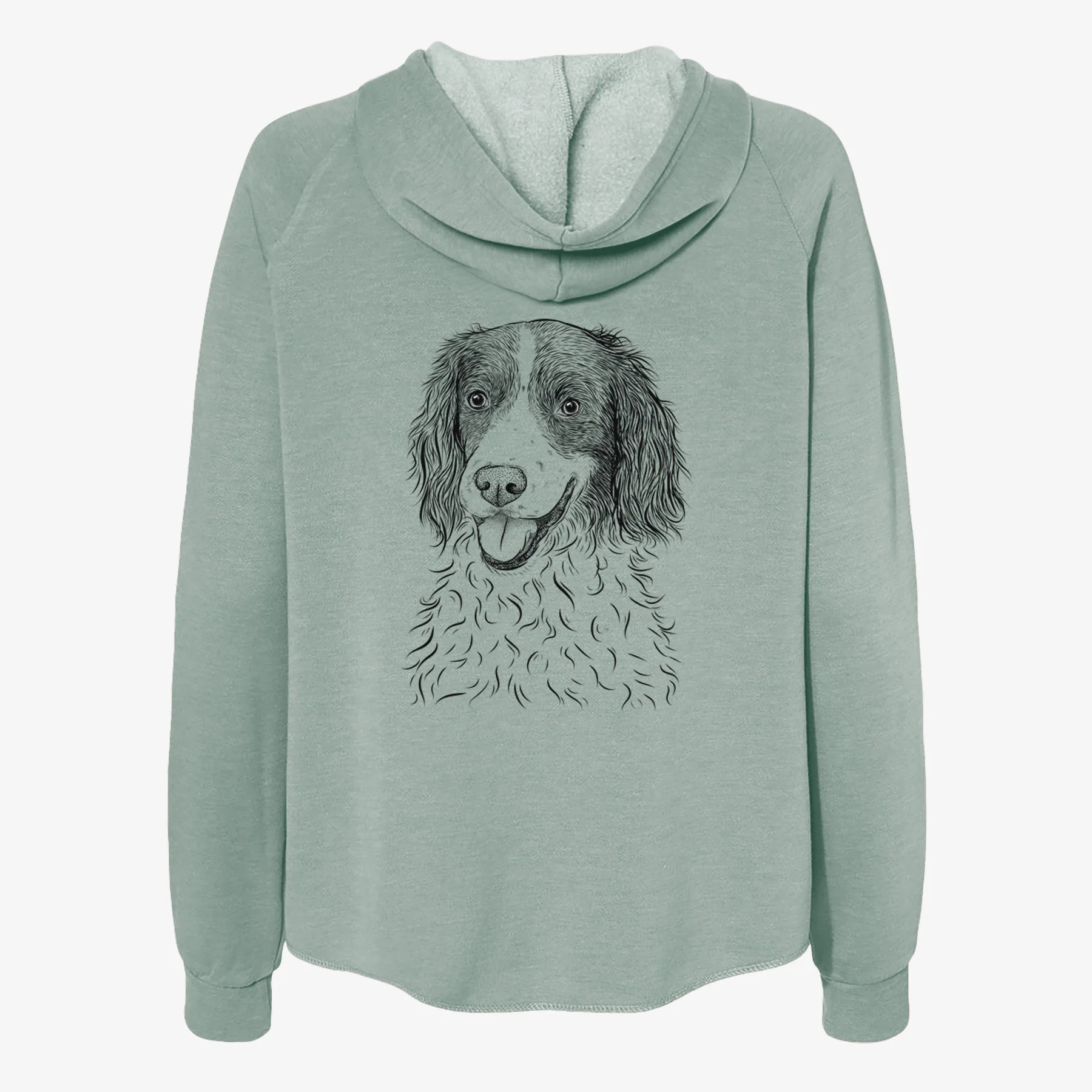 Maggie the Springer Spaniel - Women's Cali Wave Zip-Up Sweatshirt - Image 4
