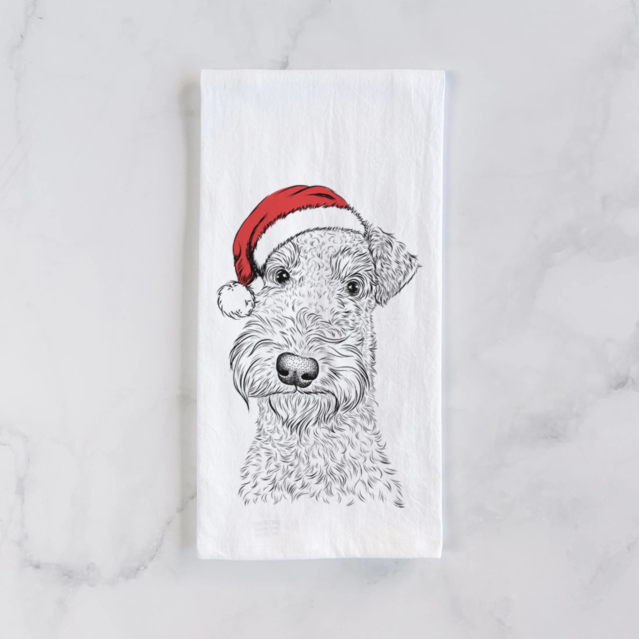 Roc Haven Maggie May the Airedale Terrier Tea Towel - Image 2