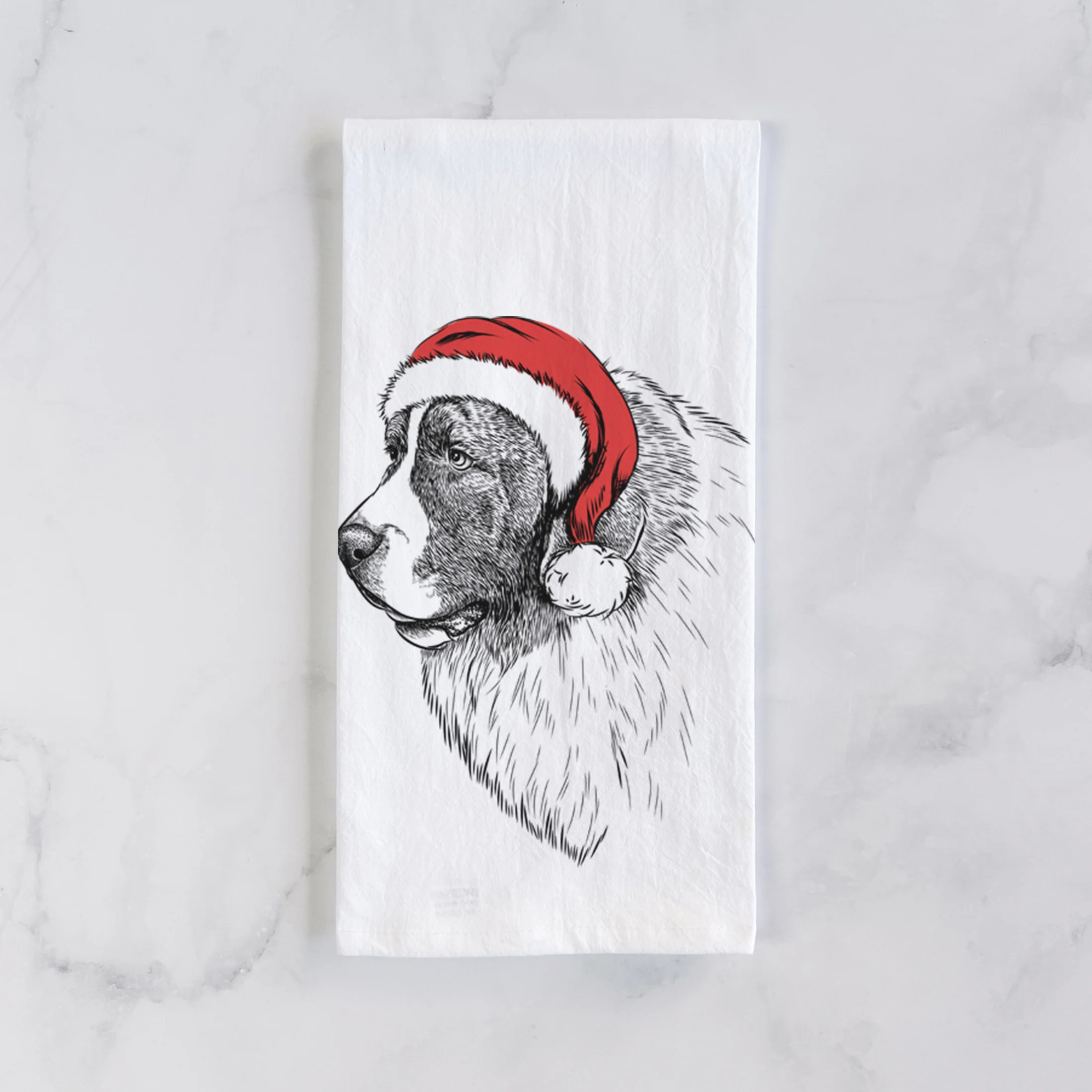 Magnus the Pyrenean Mastiff Tea Towel - Image 2