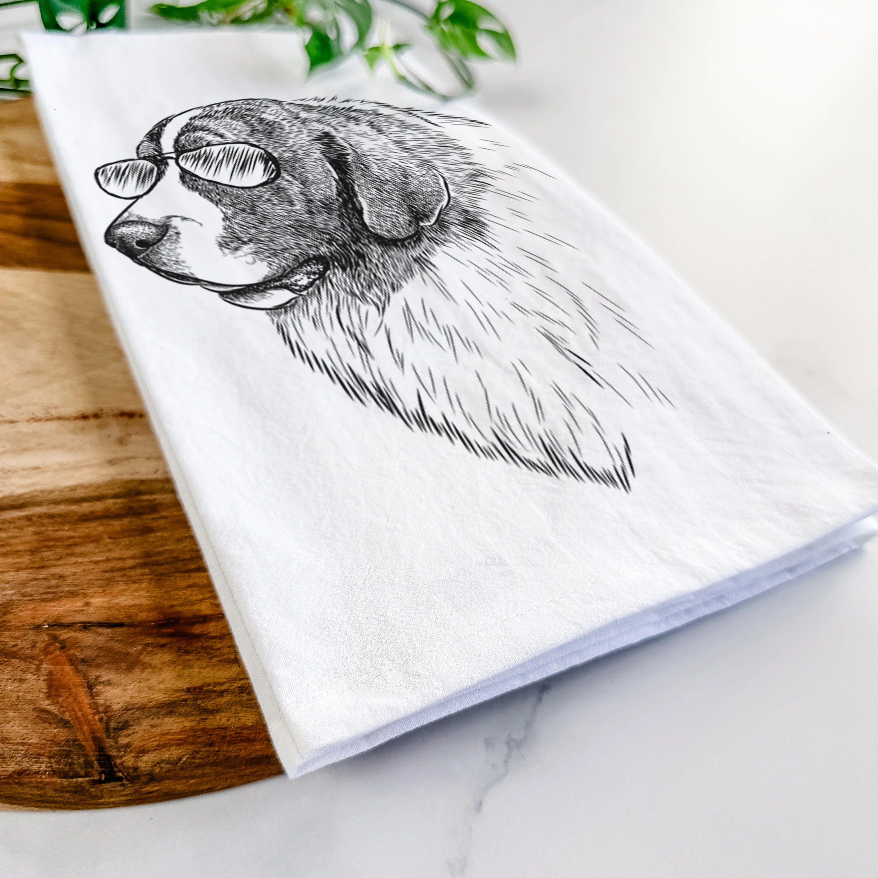 Magnus the Pyrenean Mastiff Tea Towel - Image 6