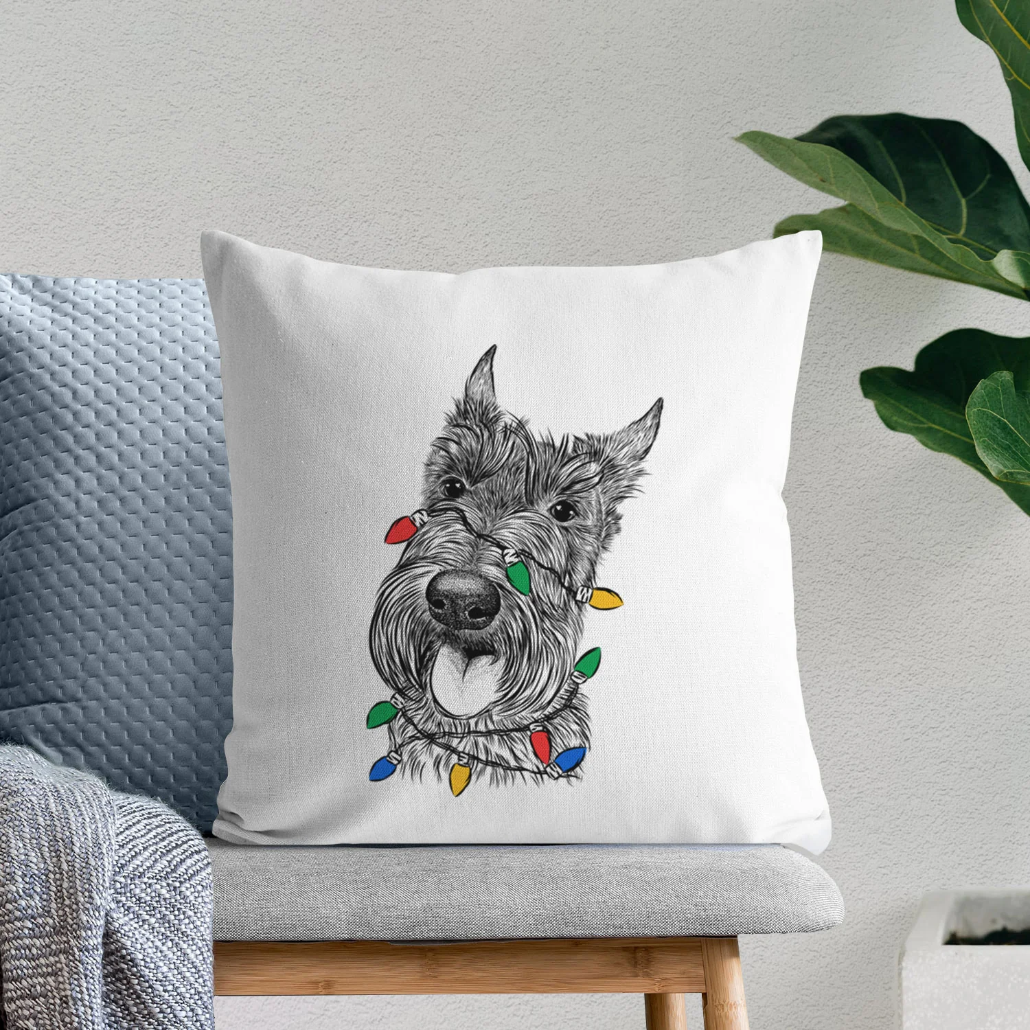 Magnus the Scottish Terrier - Throw Pillow Cover - Image 9