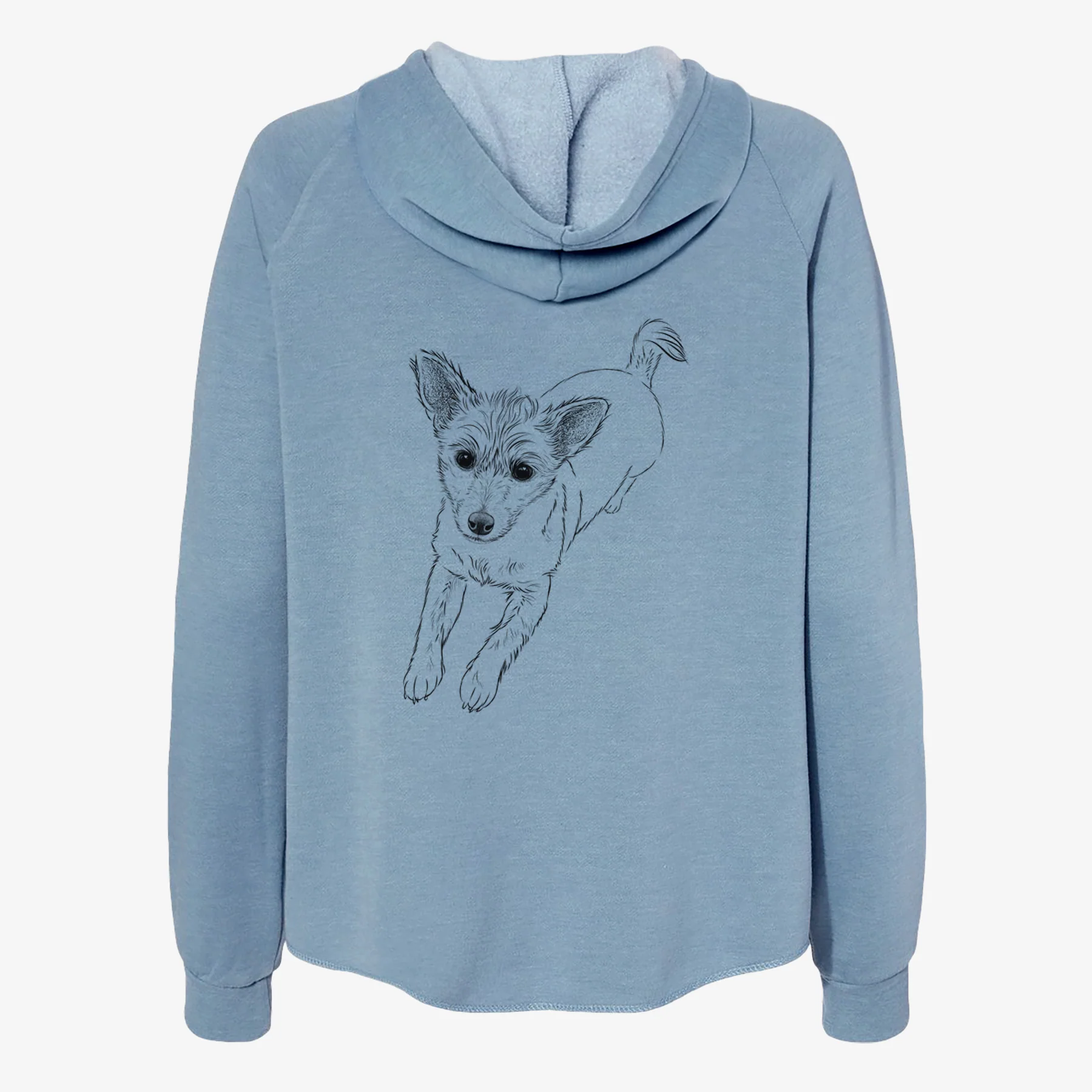 Maisie the Terrier Mix - Women's Cali Wave Zip-Up Sweatshirt - Image 6
