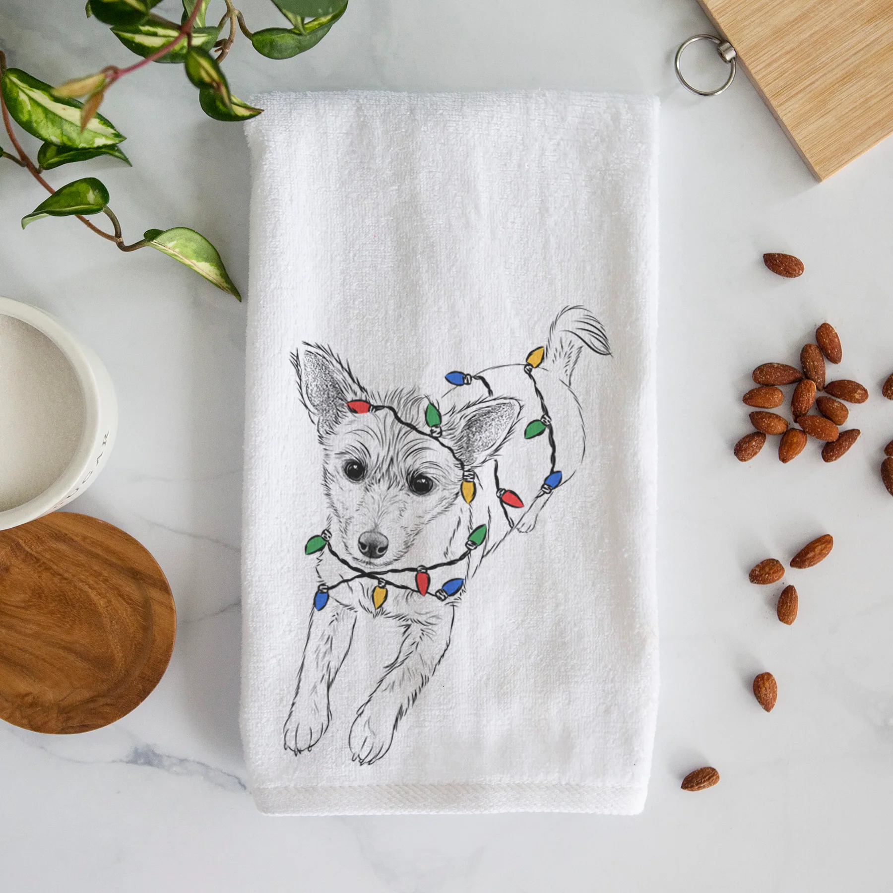 Maisie the Terrier Mix Premium Hand Towel - Image 5