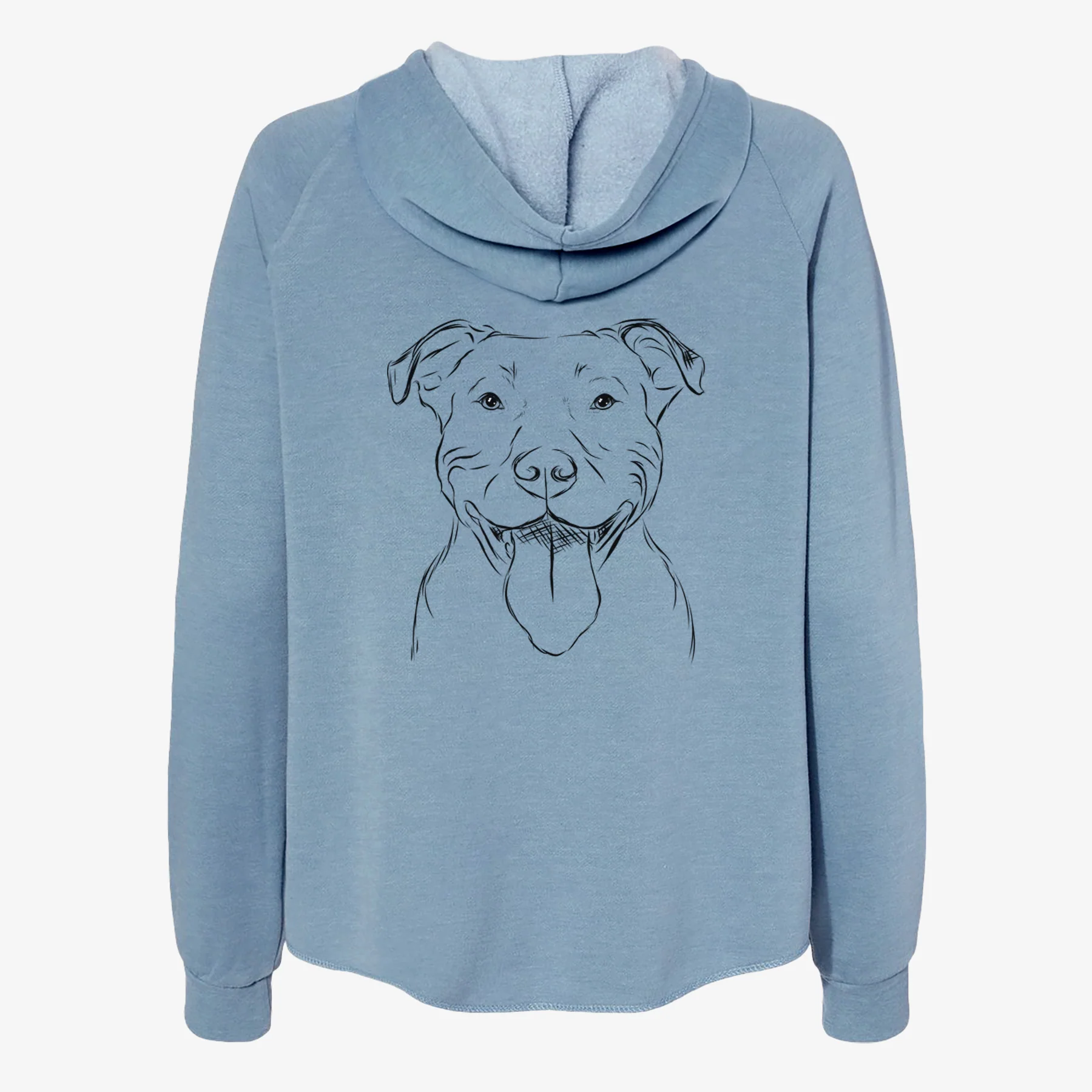Major the Pitbull - Women's Cali Wave Zip-Up Sweatshirt - Image 6