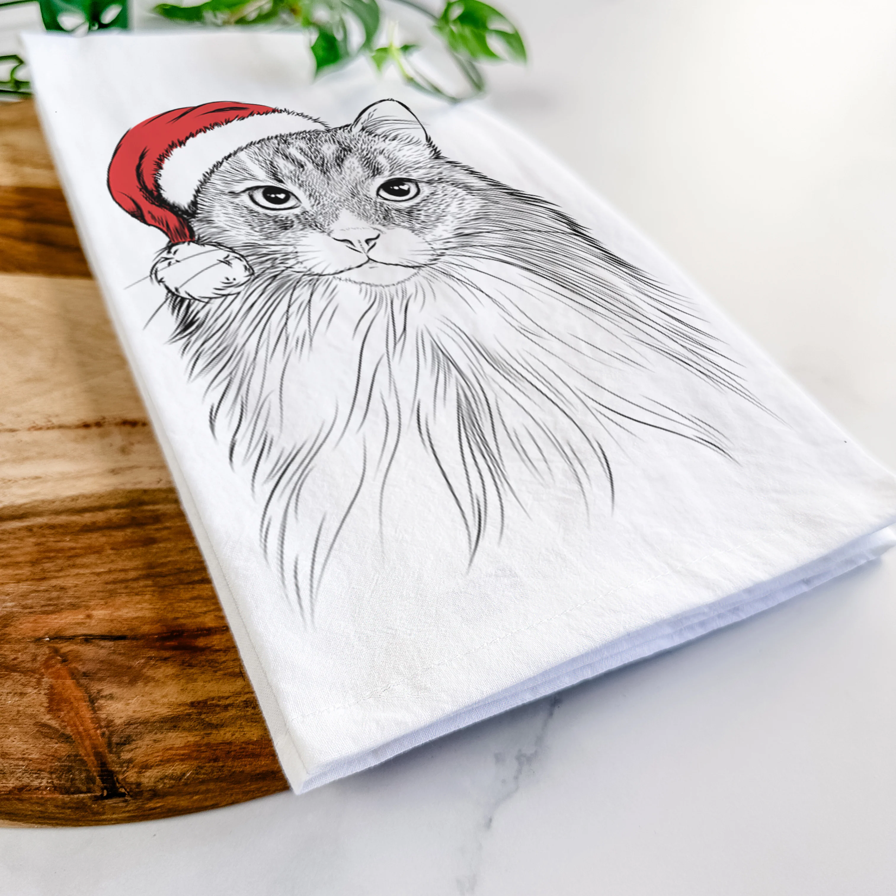 Maks the Siberian Cat Tea Towel - Image 9