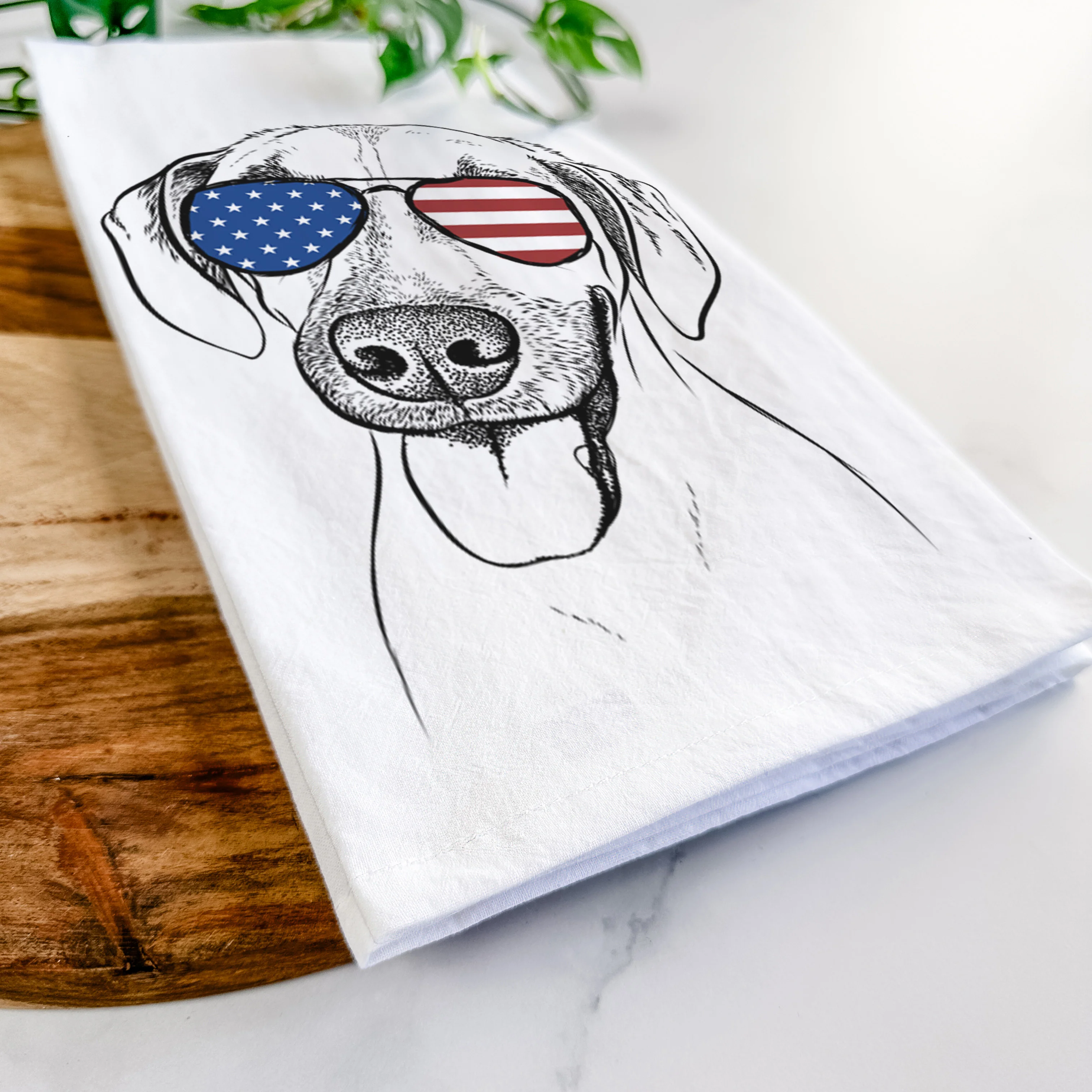 Malia the American Foxhound Mix Tea Towel - Image 12