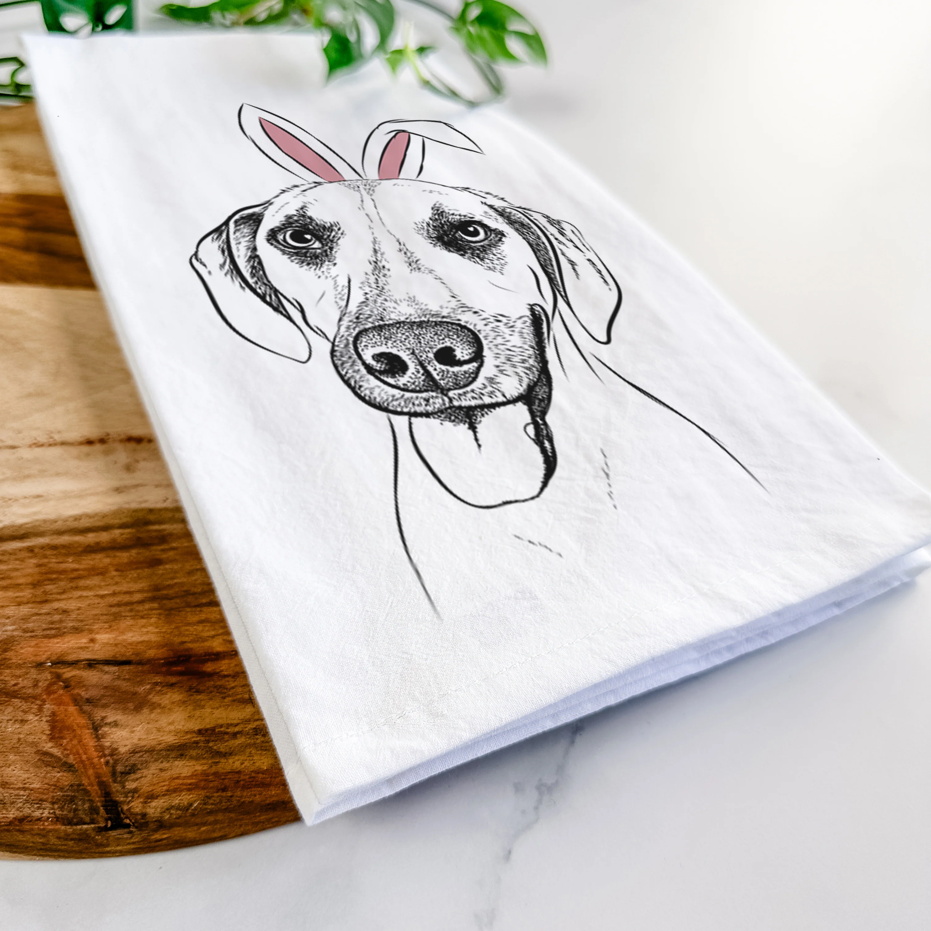 Malia the American Foxhound Mix Tea Towel - Image 14