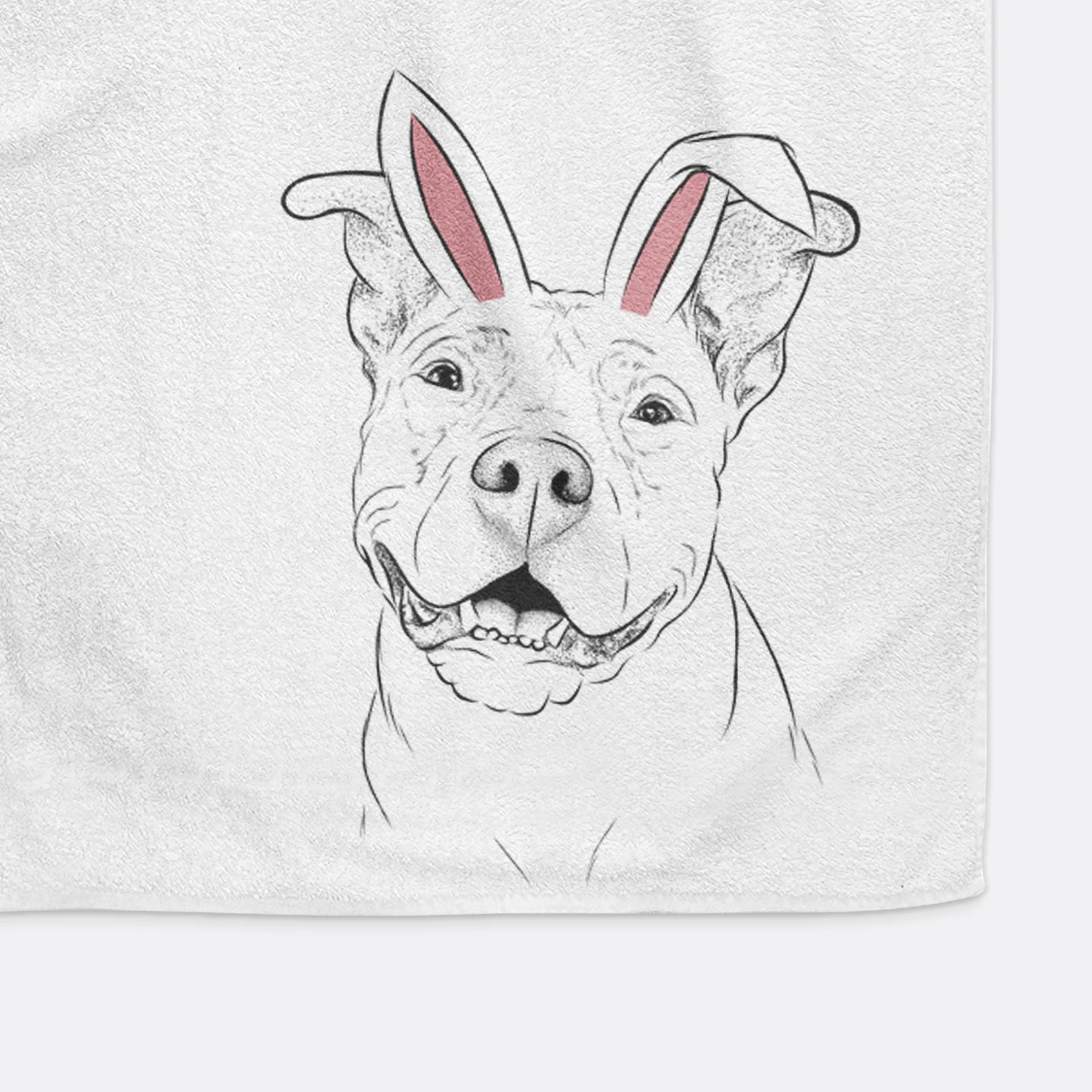 Malibu the Staffordshire Terrier/Pitbull Mix Decorative Hand Towel - Image 15