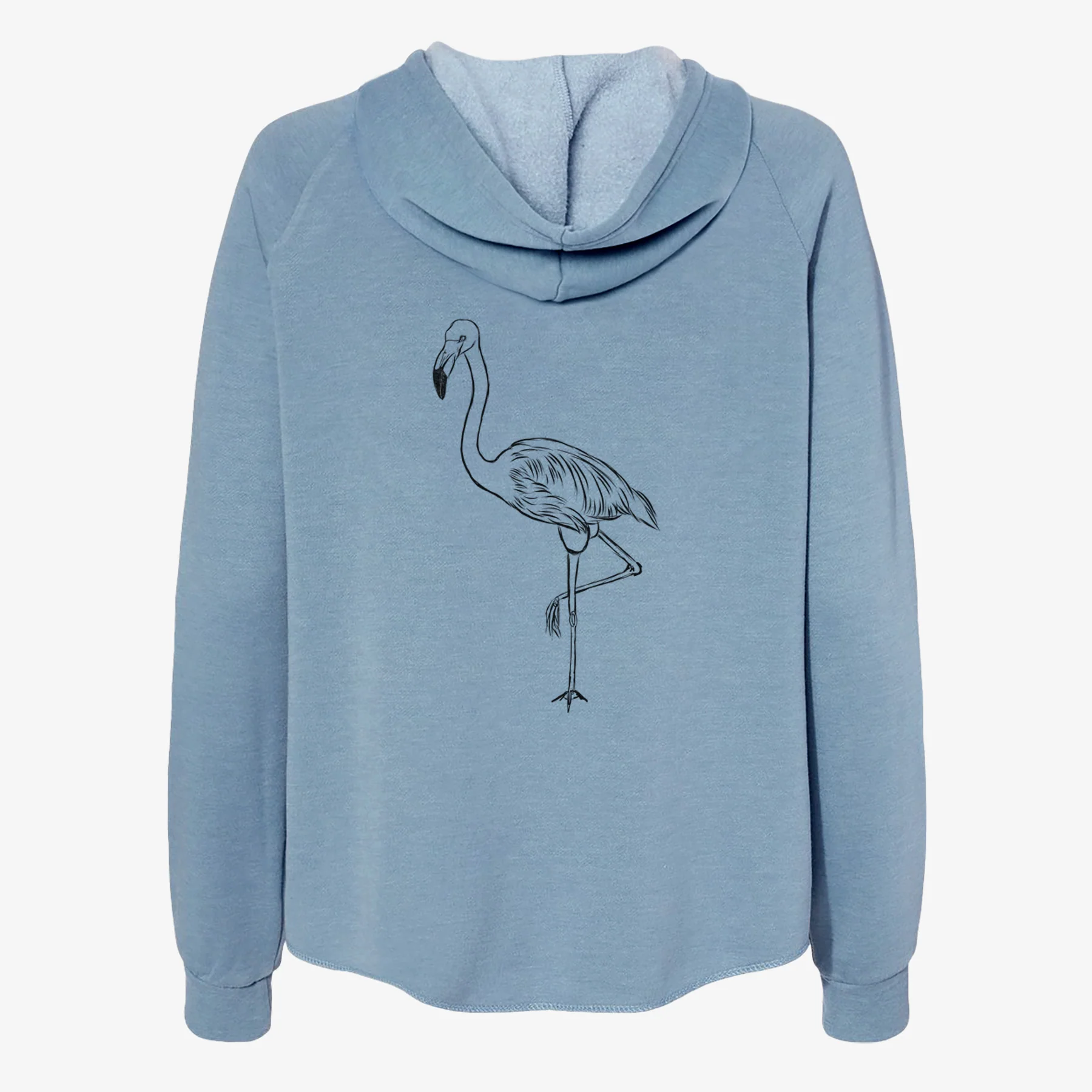 Mango the Flamingo - Women's Cali Wave Zip-Up Sweatshirt - Image 6