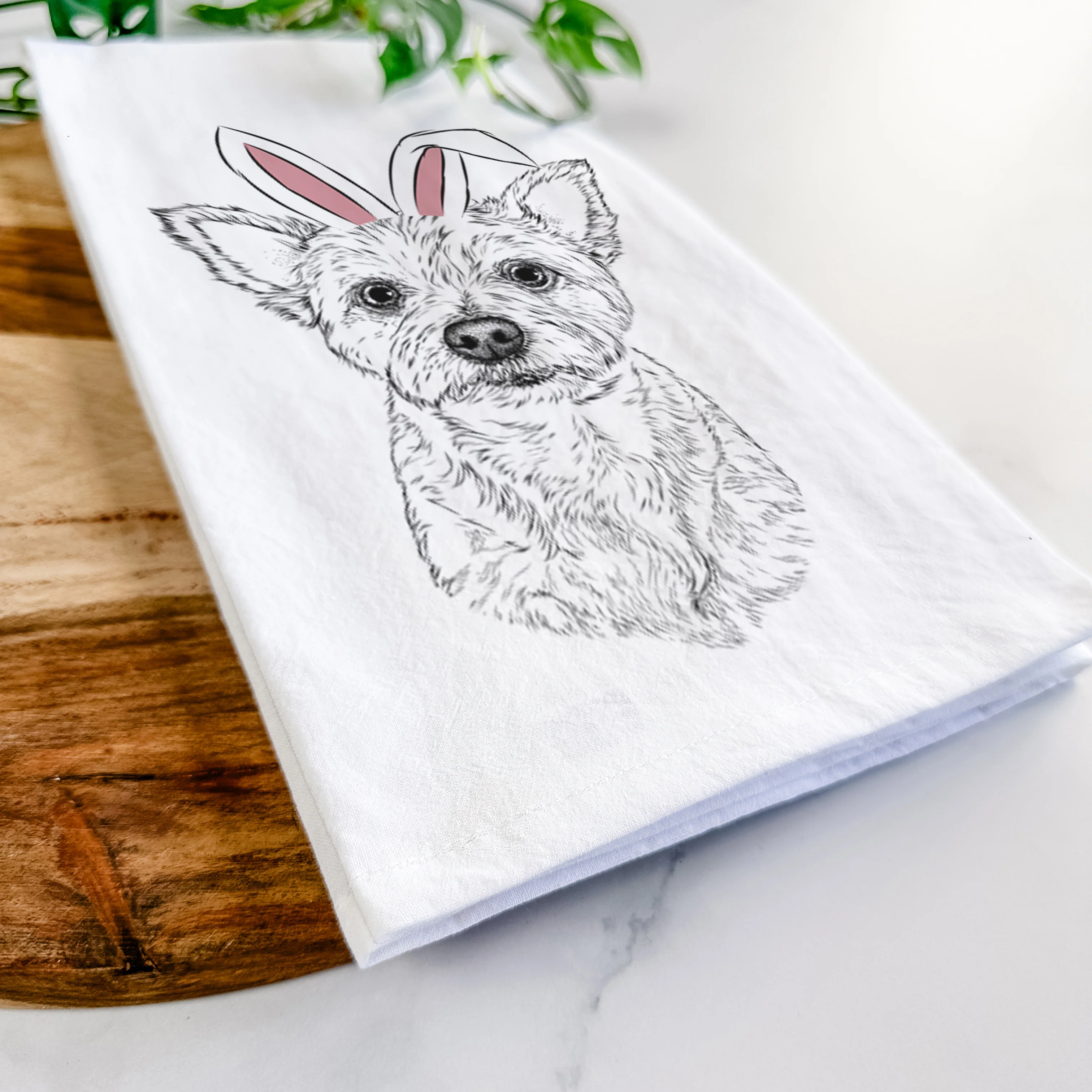 Mango the Yorker Cairn Terrier Mix Tea Towel - Image 14