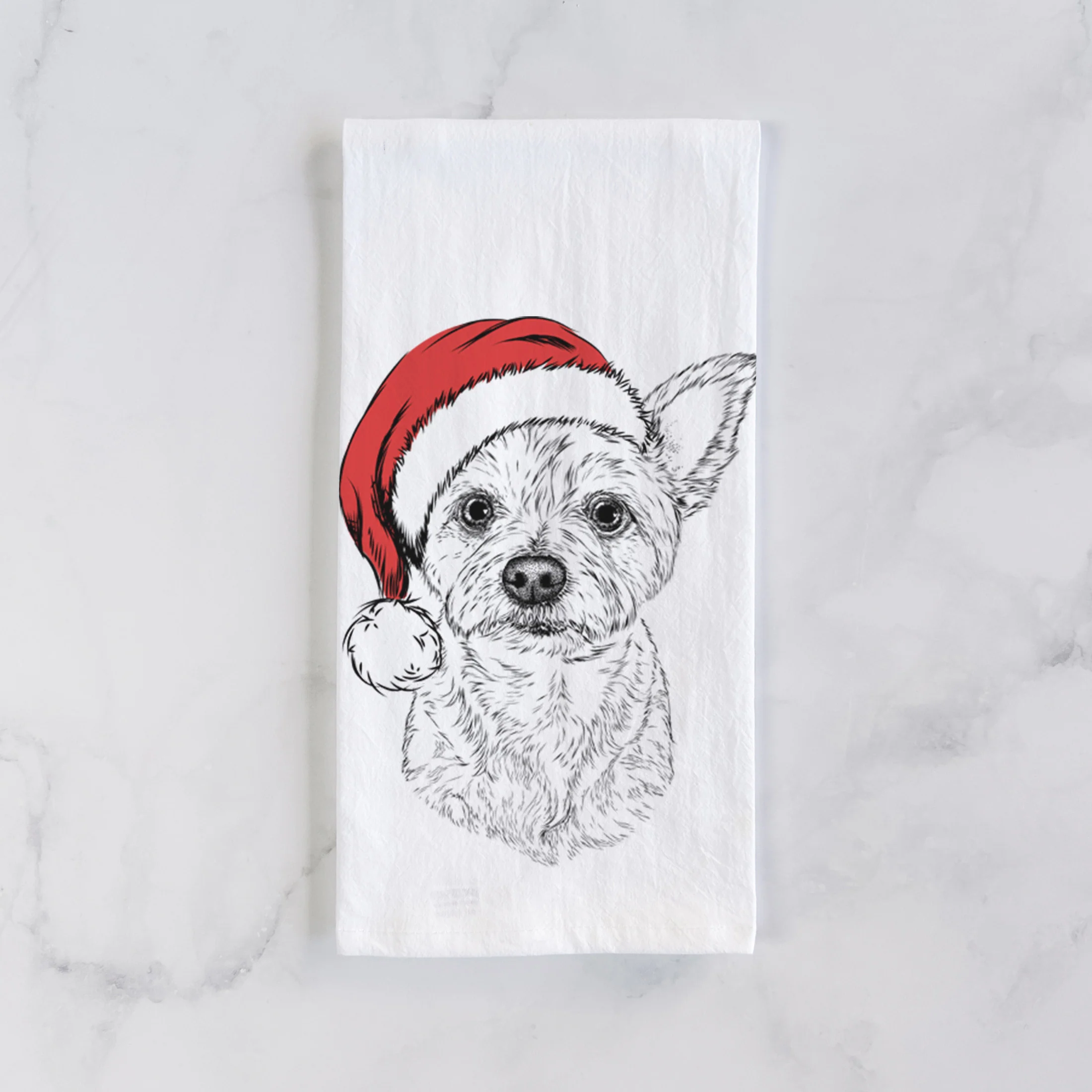 Mango the Yorker Cairn Terrier Mix Tea Towel - Image 2