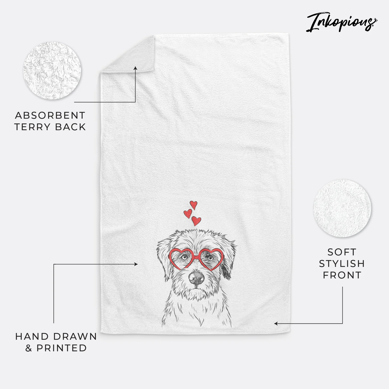 Marek the Bernedoodle Decorative Hand Towel - Image 18