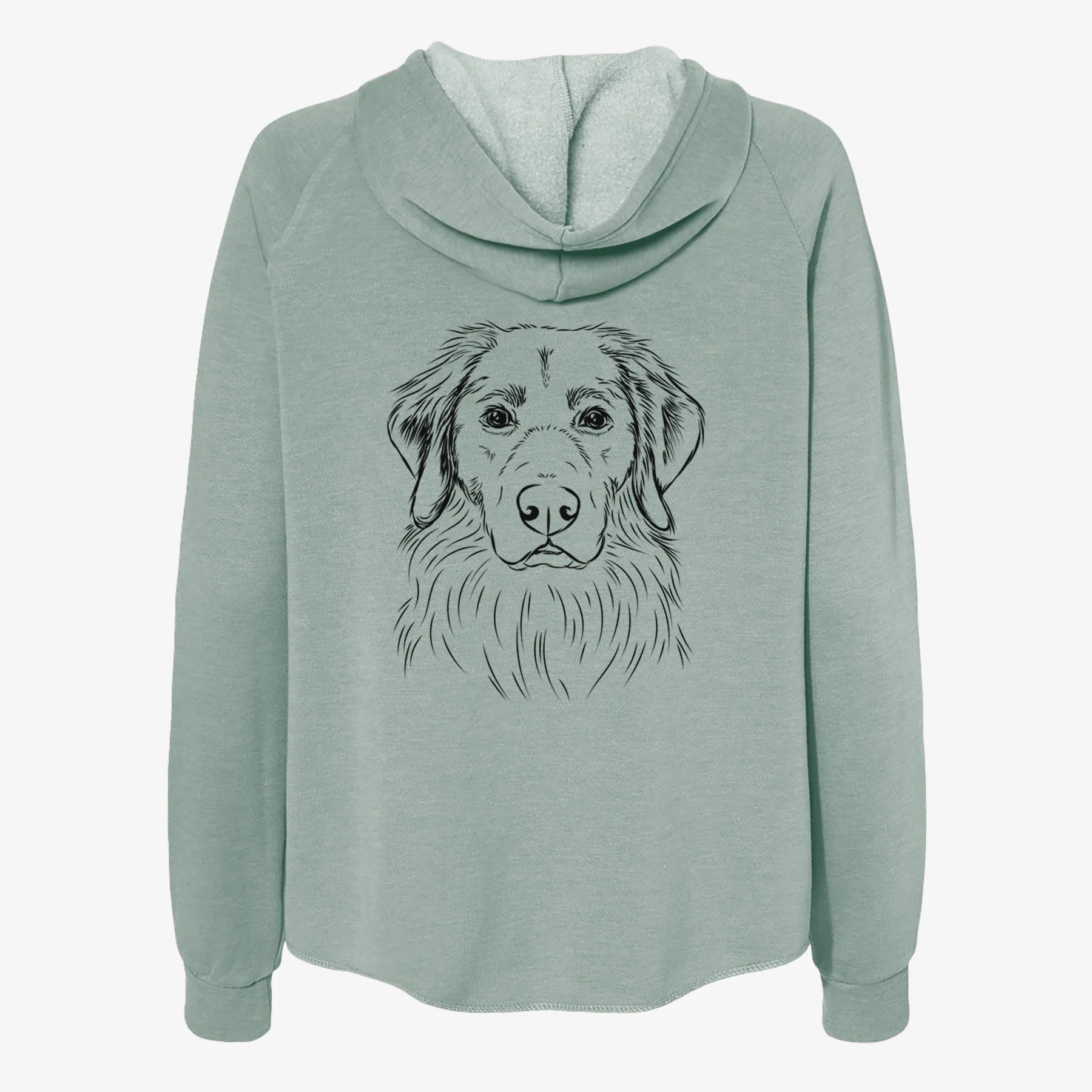 Marley the Golden Retriever - Women's Cali Wave Zip-Up Sweatshirt - Image 4