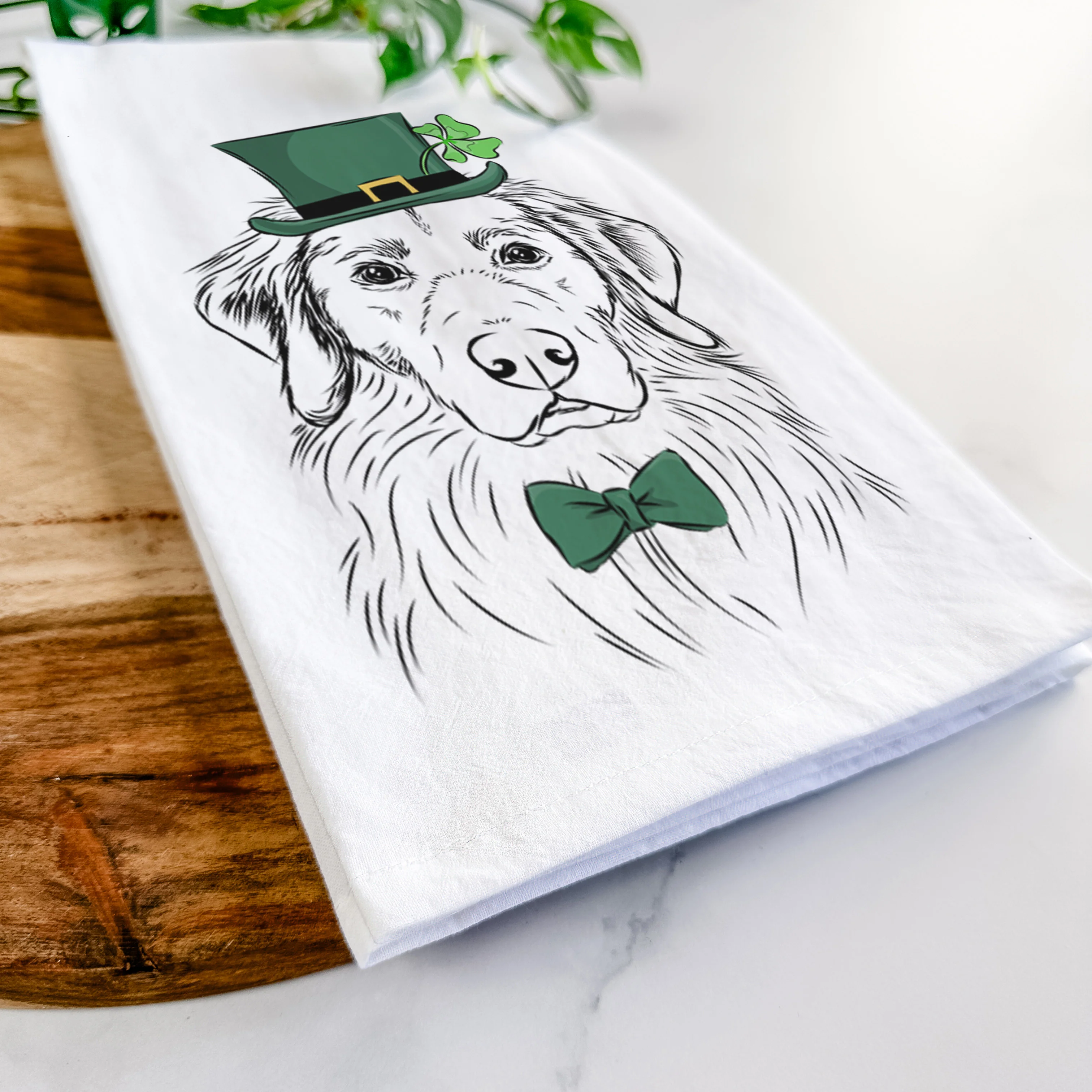 Marley the Golden Retriever Tea Towel - Image 13