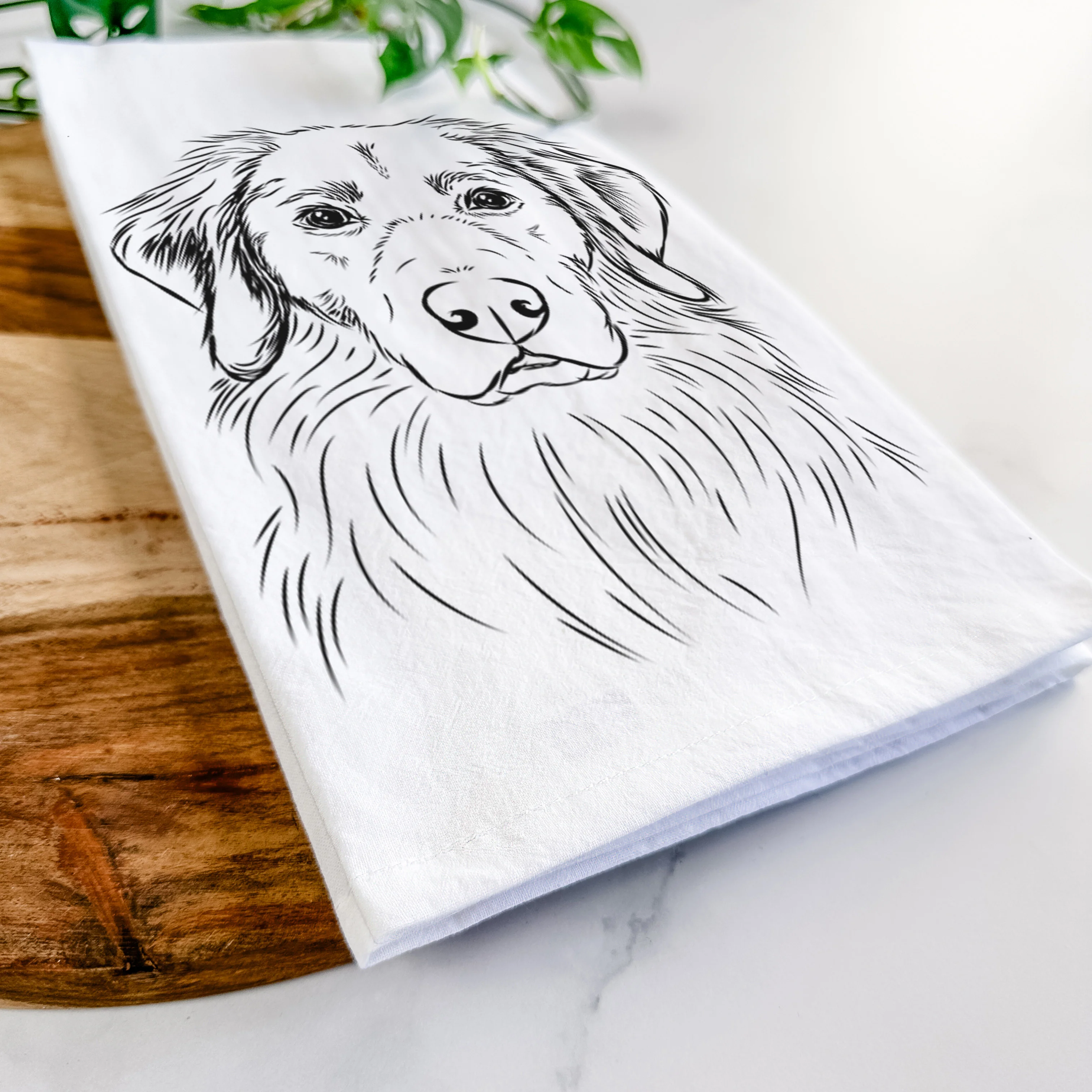 Marley the Golden Retriever Tea Towel - Image 5