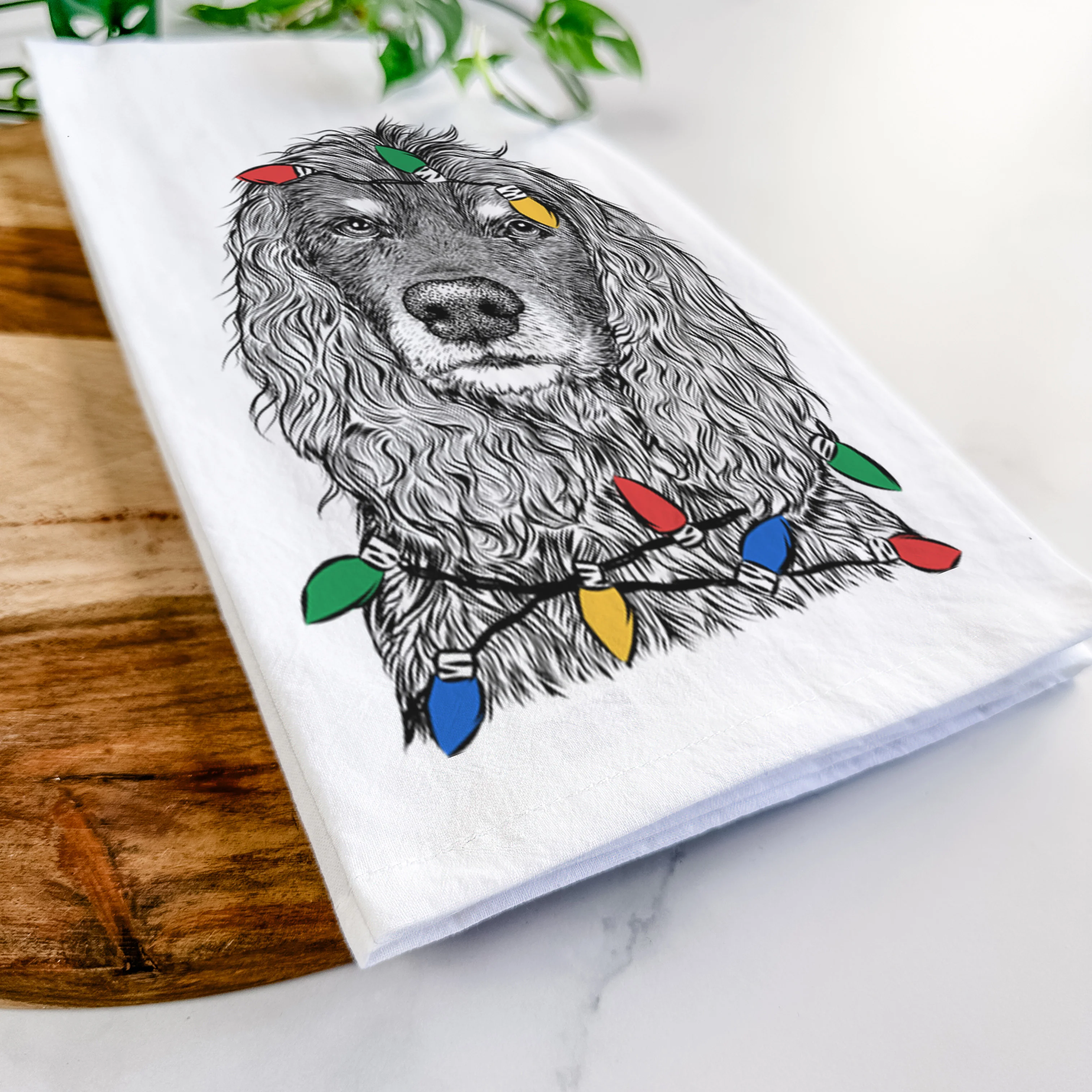 Marley Boy the American Cocker Spaniel Tea Towel - Image 10