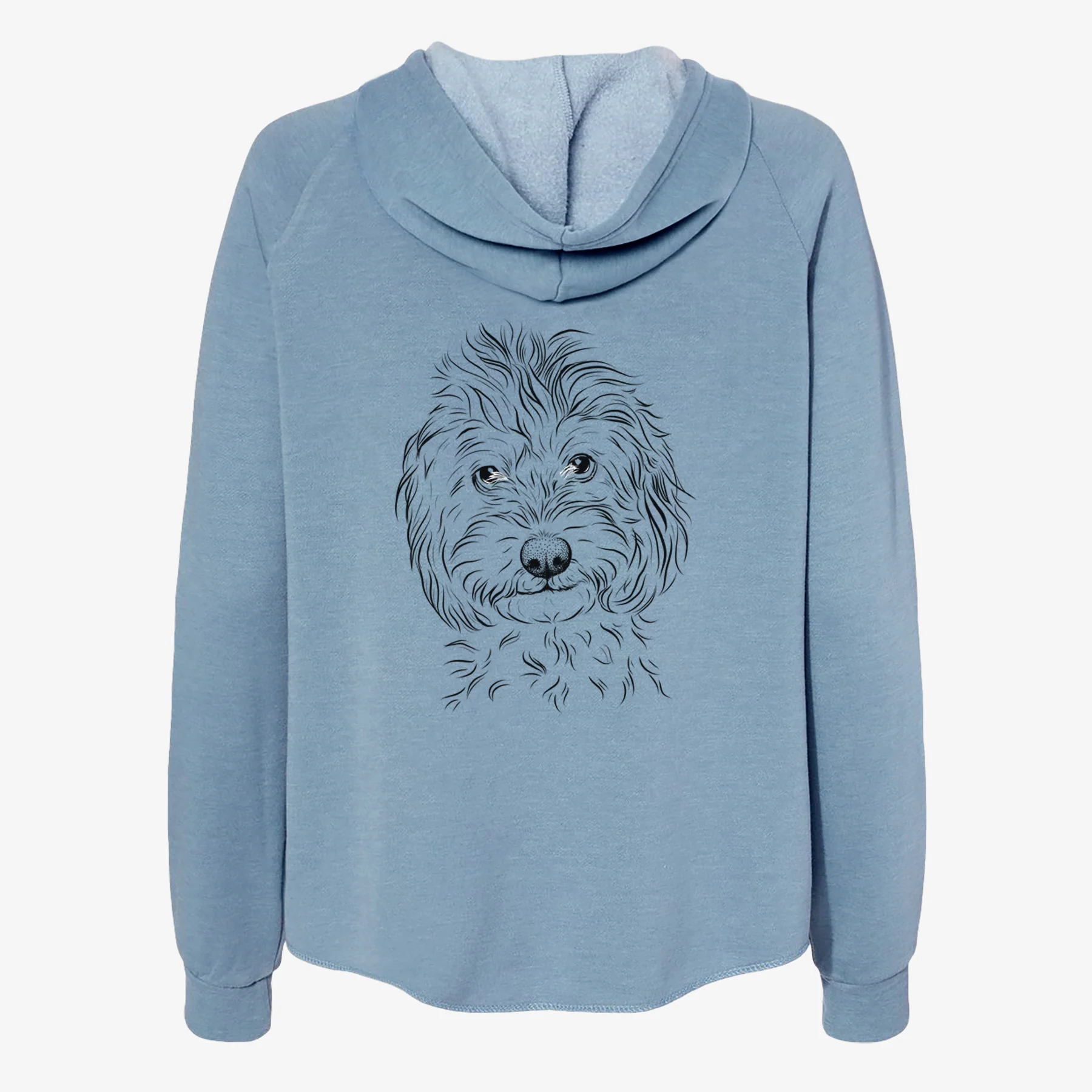 Mason the Cavapoo - Women's Cali Wave Zip-Up Sweatshirt - Image 6
