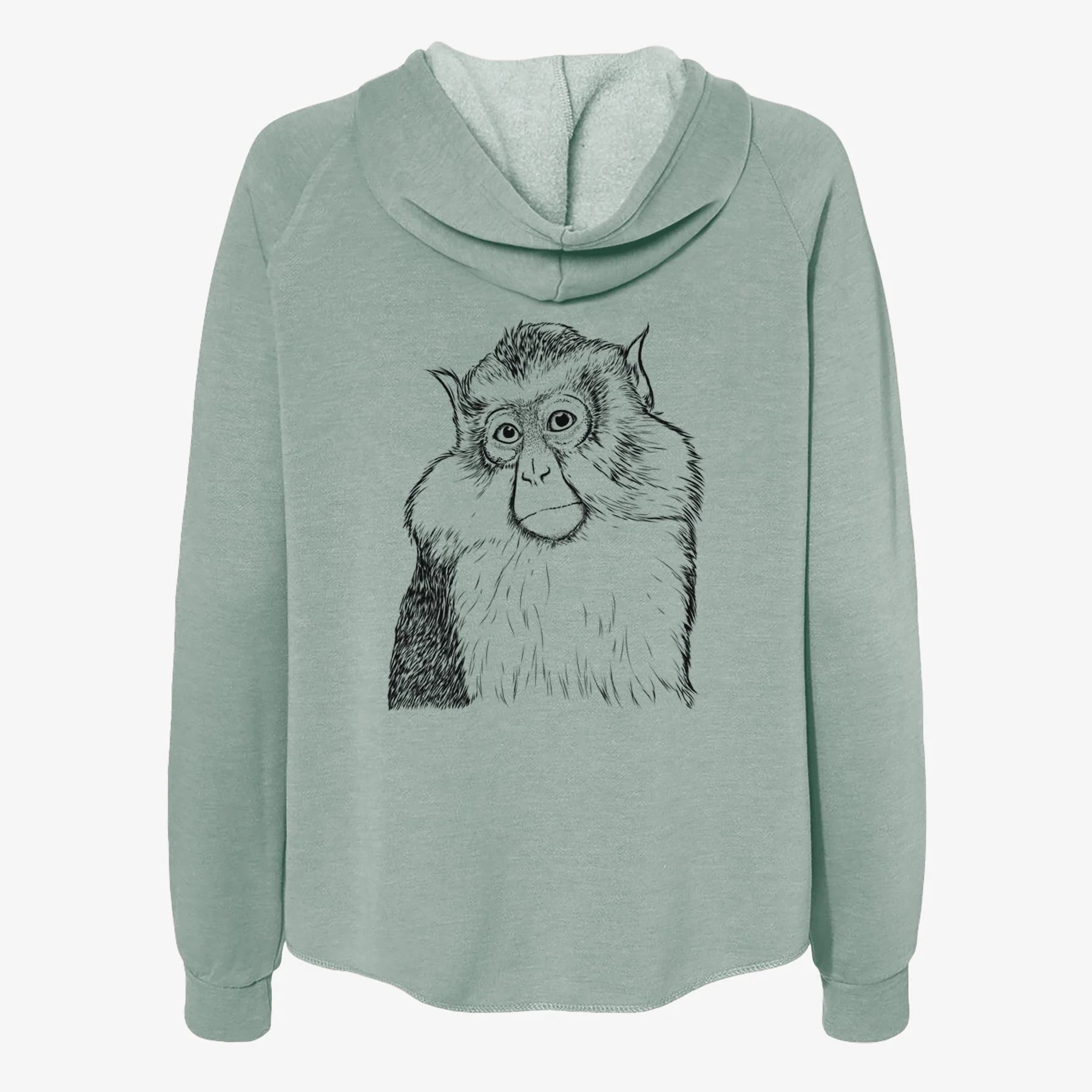 Matata the Mona Monkey - Women's Cali Wave Zip-Up Sweatshirt - Image 4