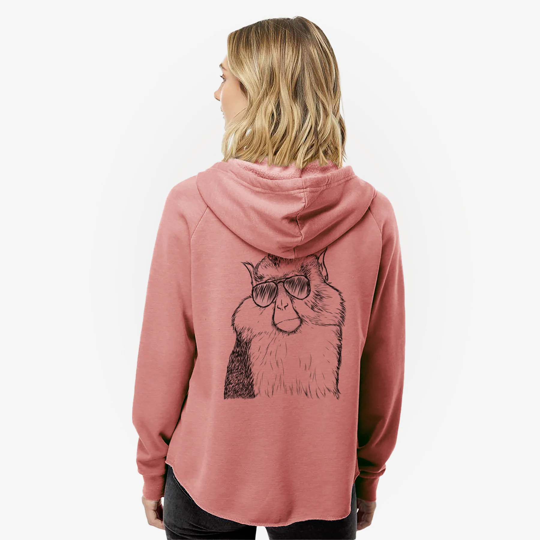 Matata the Mona Monkey - Women's Cali Wave Zip-Up Sweatshirt - Image 8