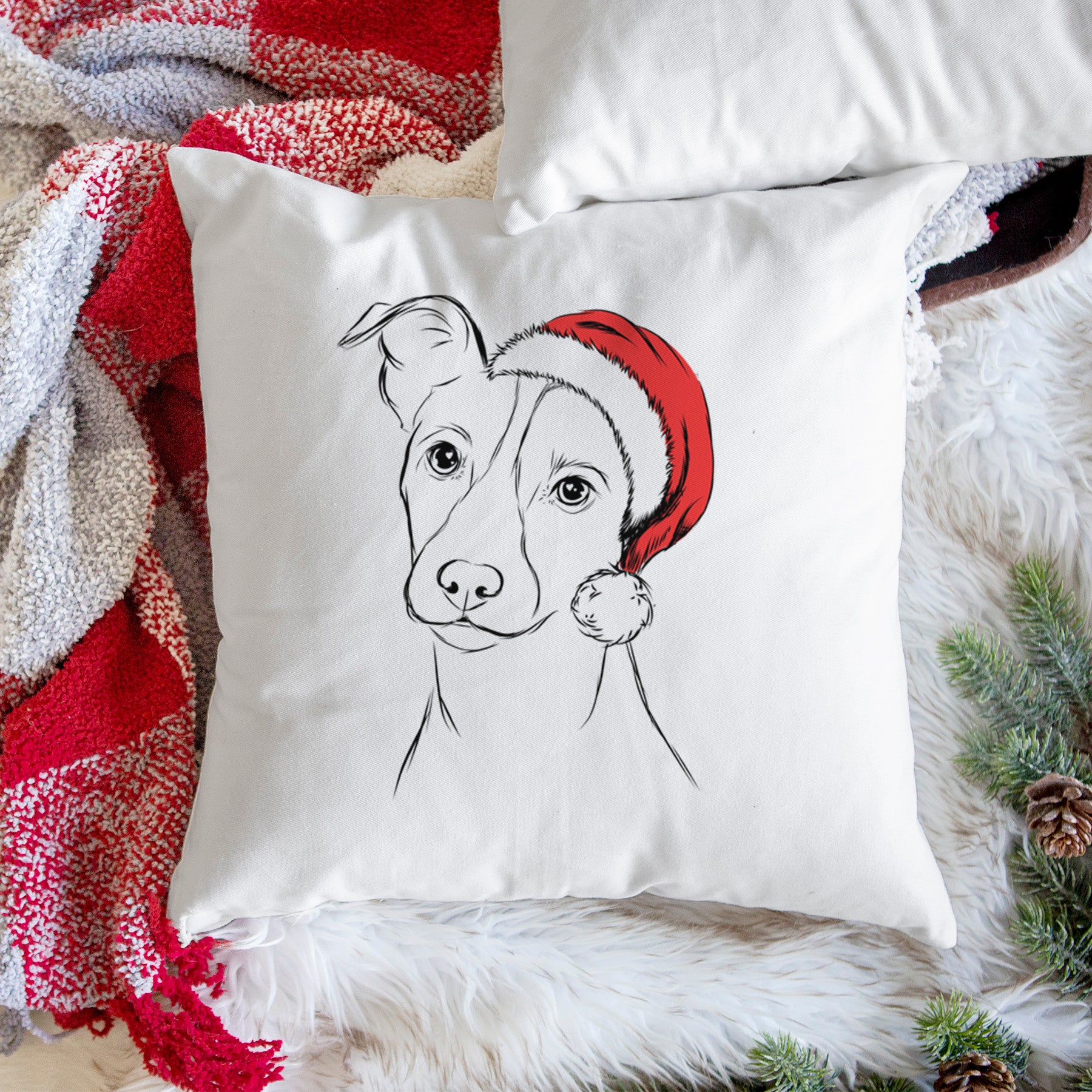 Max the Jack Russell Terrier - Throw Pillow Cover - Image 3