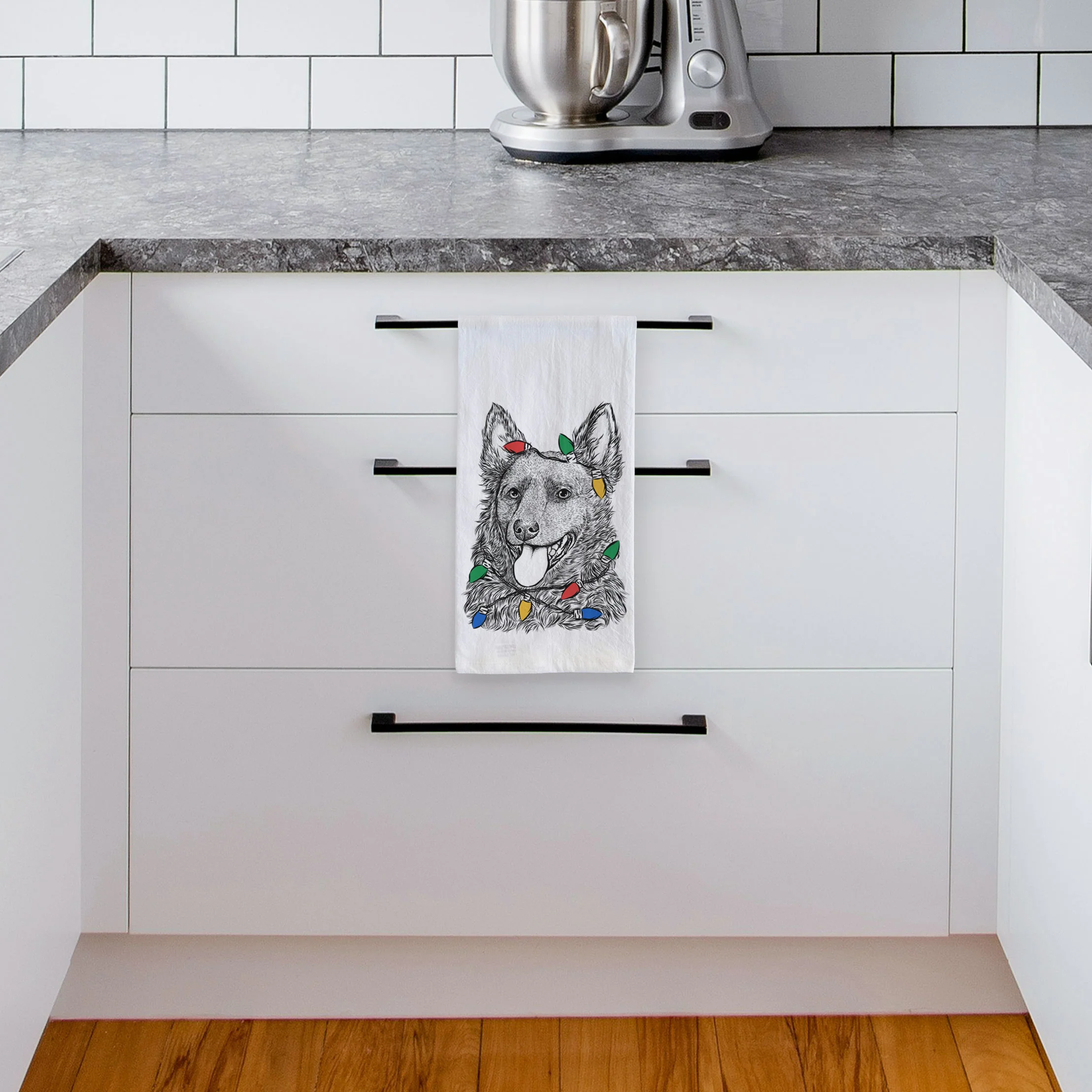 Maximo the Mudi Tea Towel - Image 4