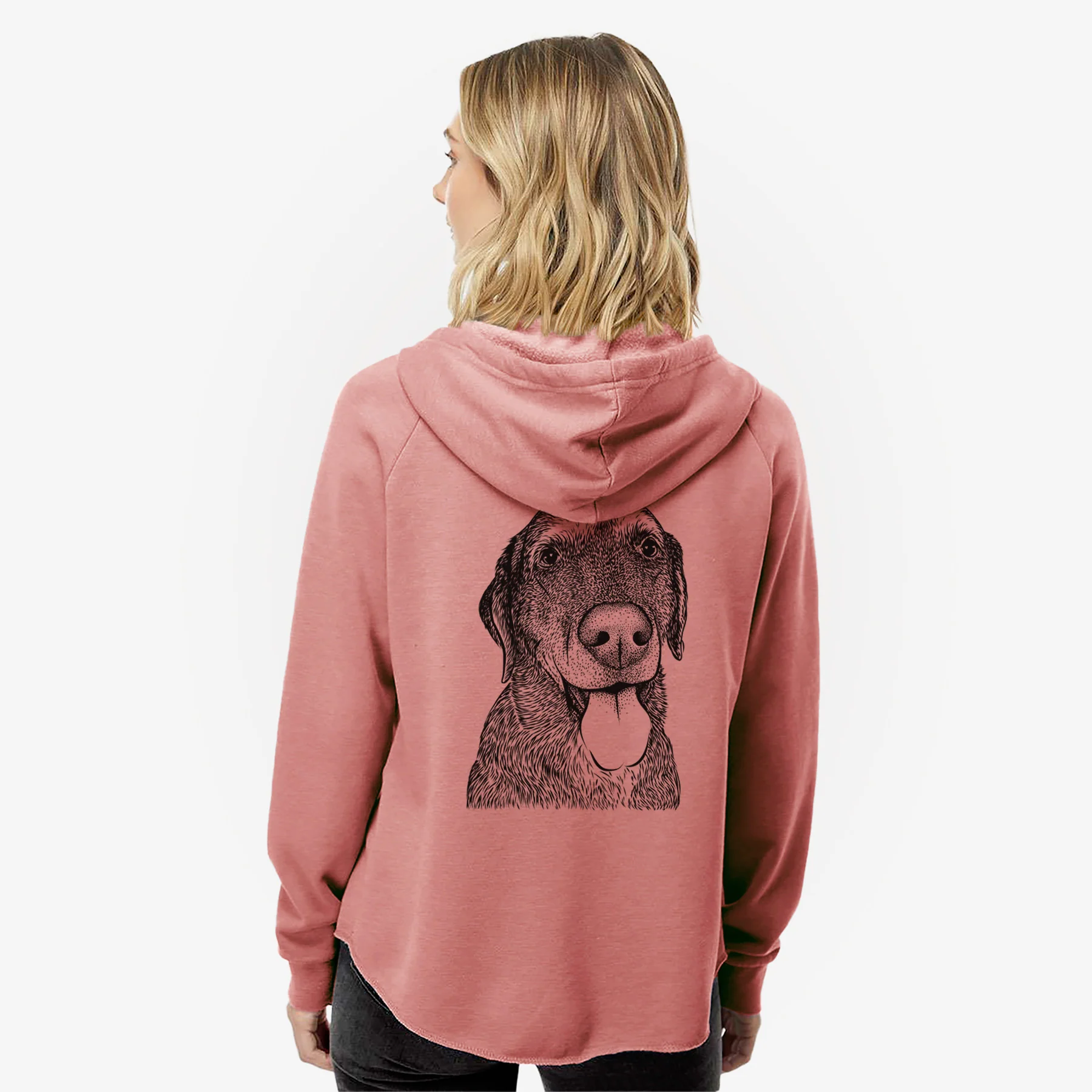 Max the Labrador Retriever - Women's Cali Wave Zip-Up Sweatshirt - Image 5