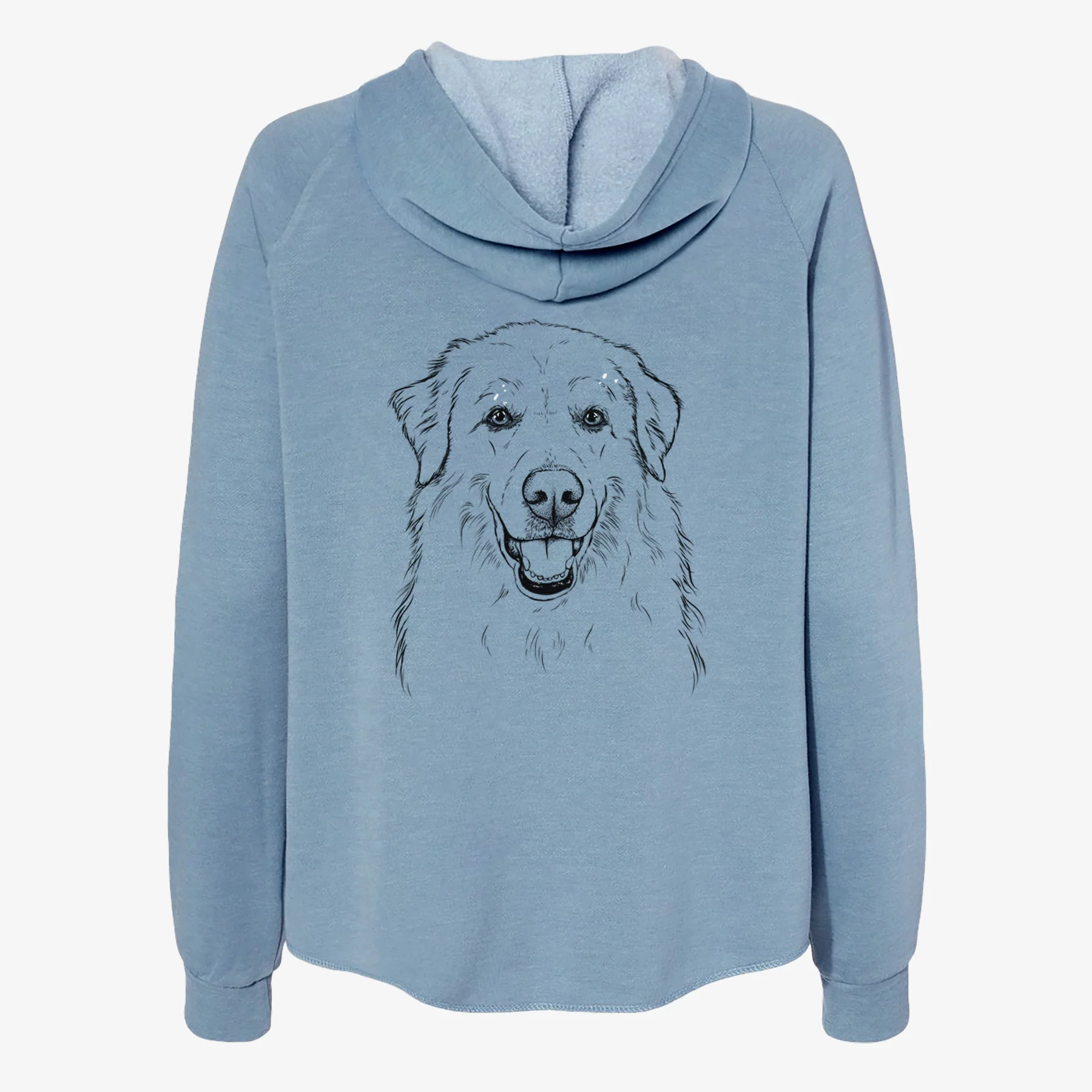 Meg the Great Pyrenees - Women's Cali Wave Zip-Up Sweatshirt - Image 6