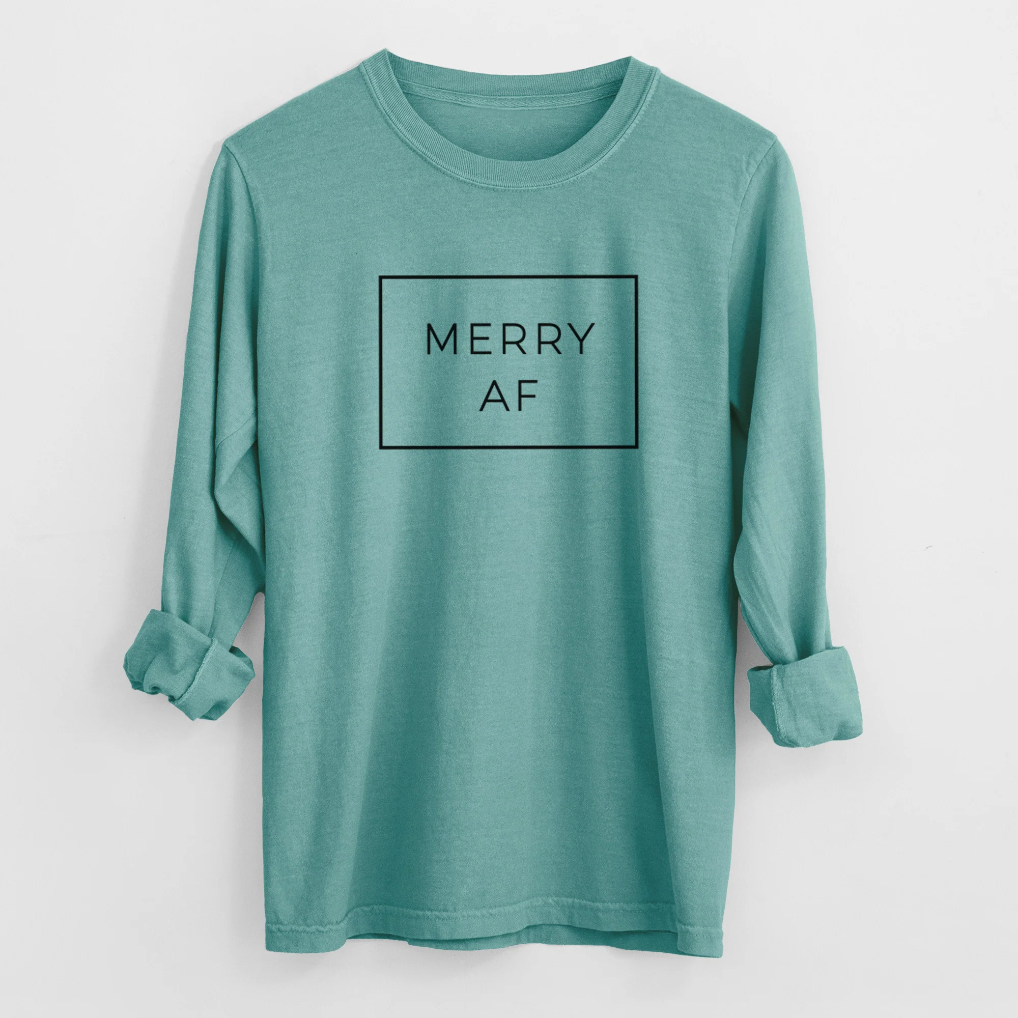 Merry AF Boxed - Heavyweight 100% Cotton Long Sleeve - Image 9
