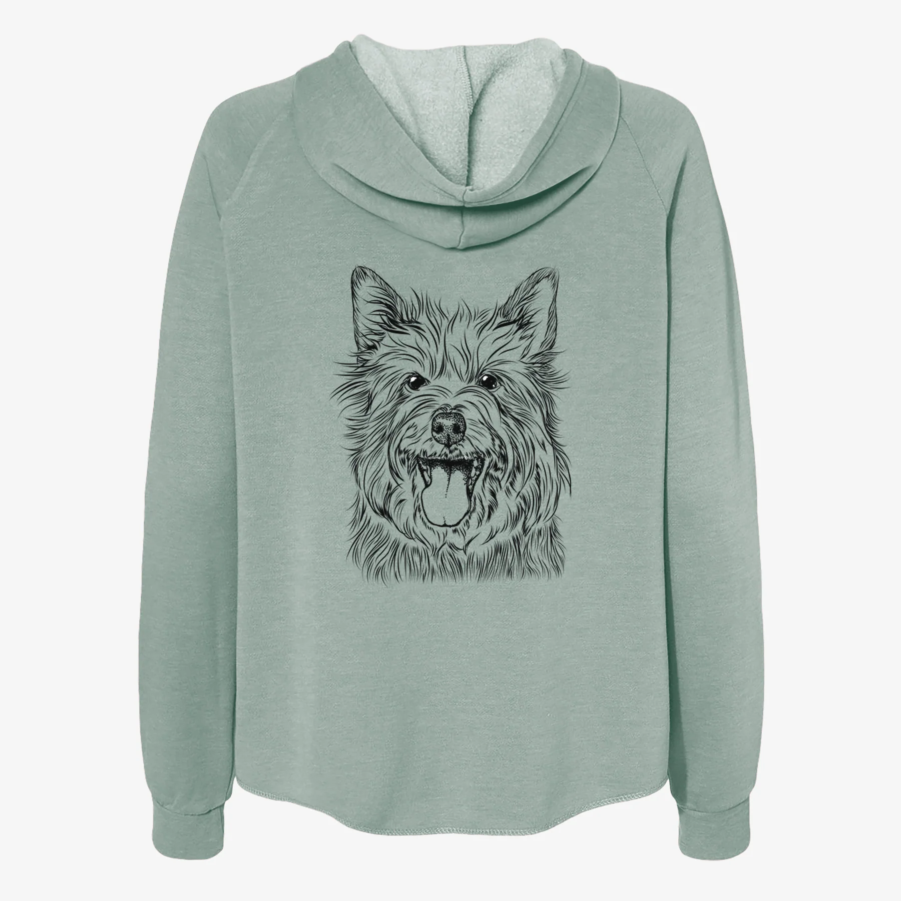 Middy the Australian Terrier - Women's Cali Wave Zip-Up Sweatshirt - Image 4