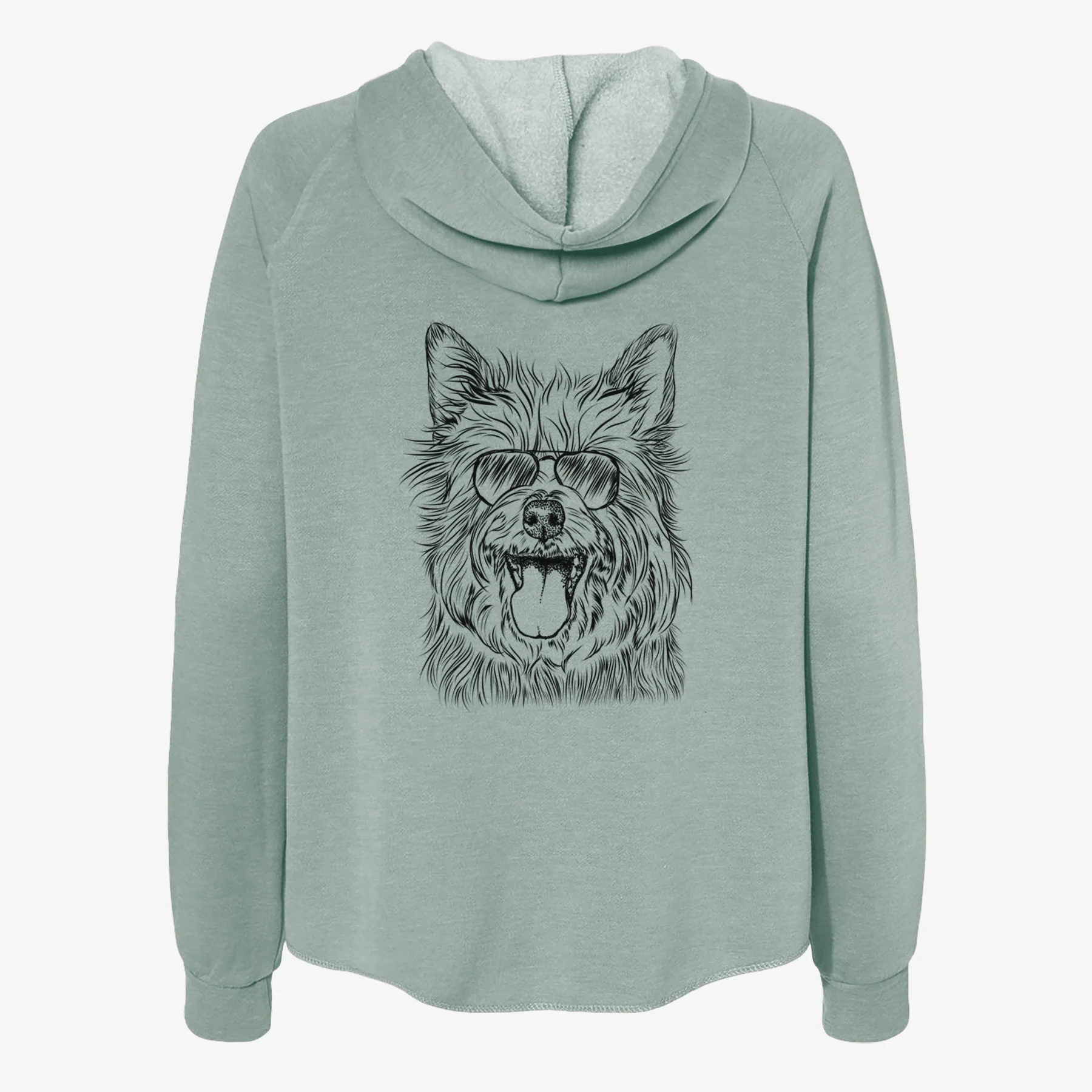 Middy the Australian Terrier - Women's Cali Wave Zip-Up Sweatshirt - Image 7